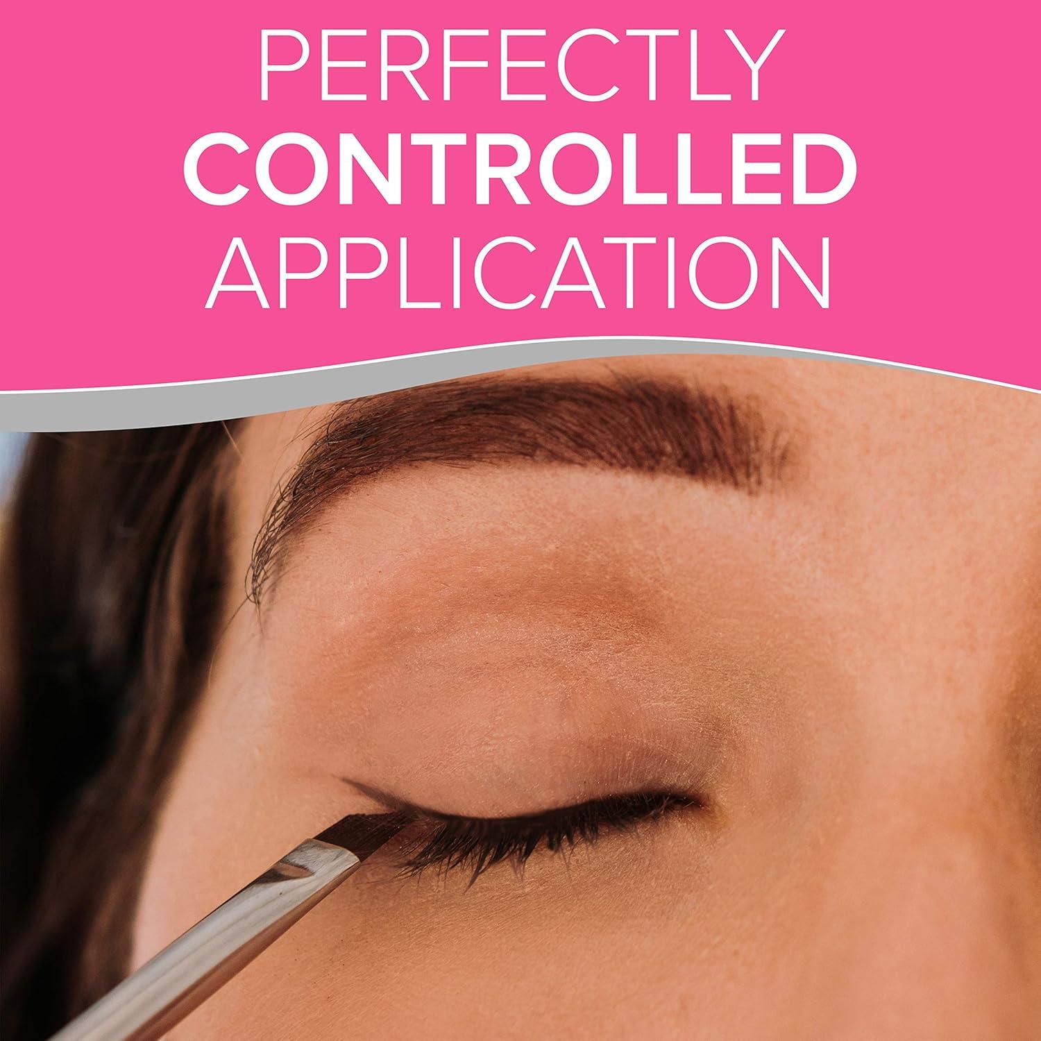 Brocha de Cejas Angulada NYK1 + Spoolie Doble Cara - Precisión