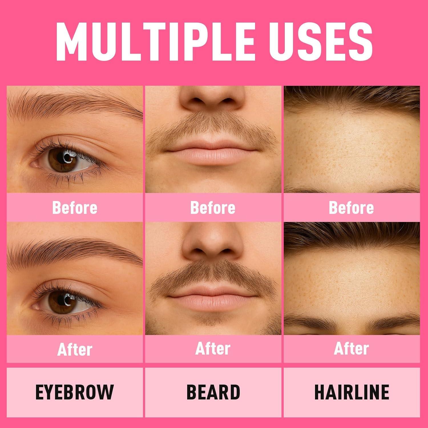 Lápiz de Cejas 2 en 1 SUSIKEKI Marrón Oscuro - Doble Punta