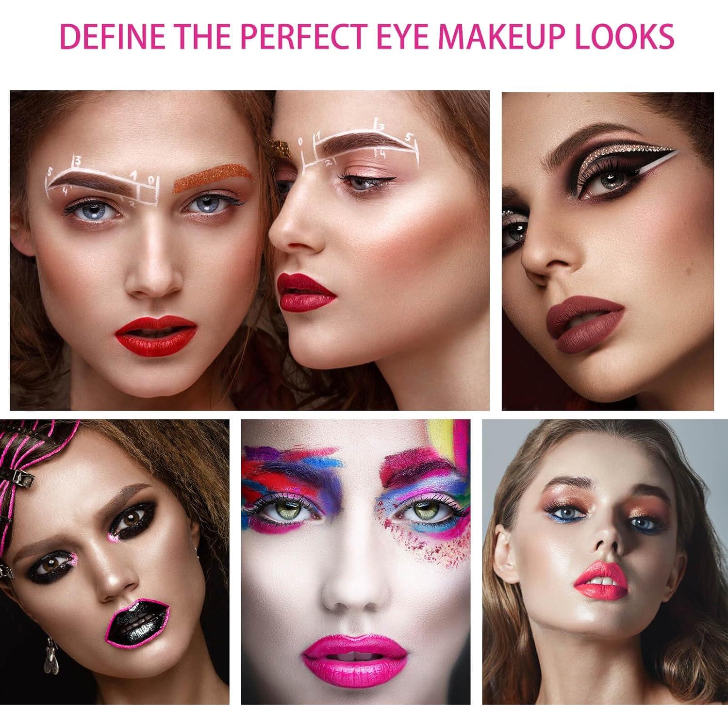 Cepillo de Cejas Profesional XMOSNZ Angulado 2 Pcs Rojo