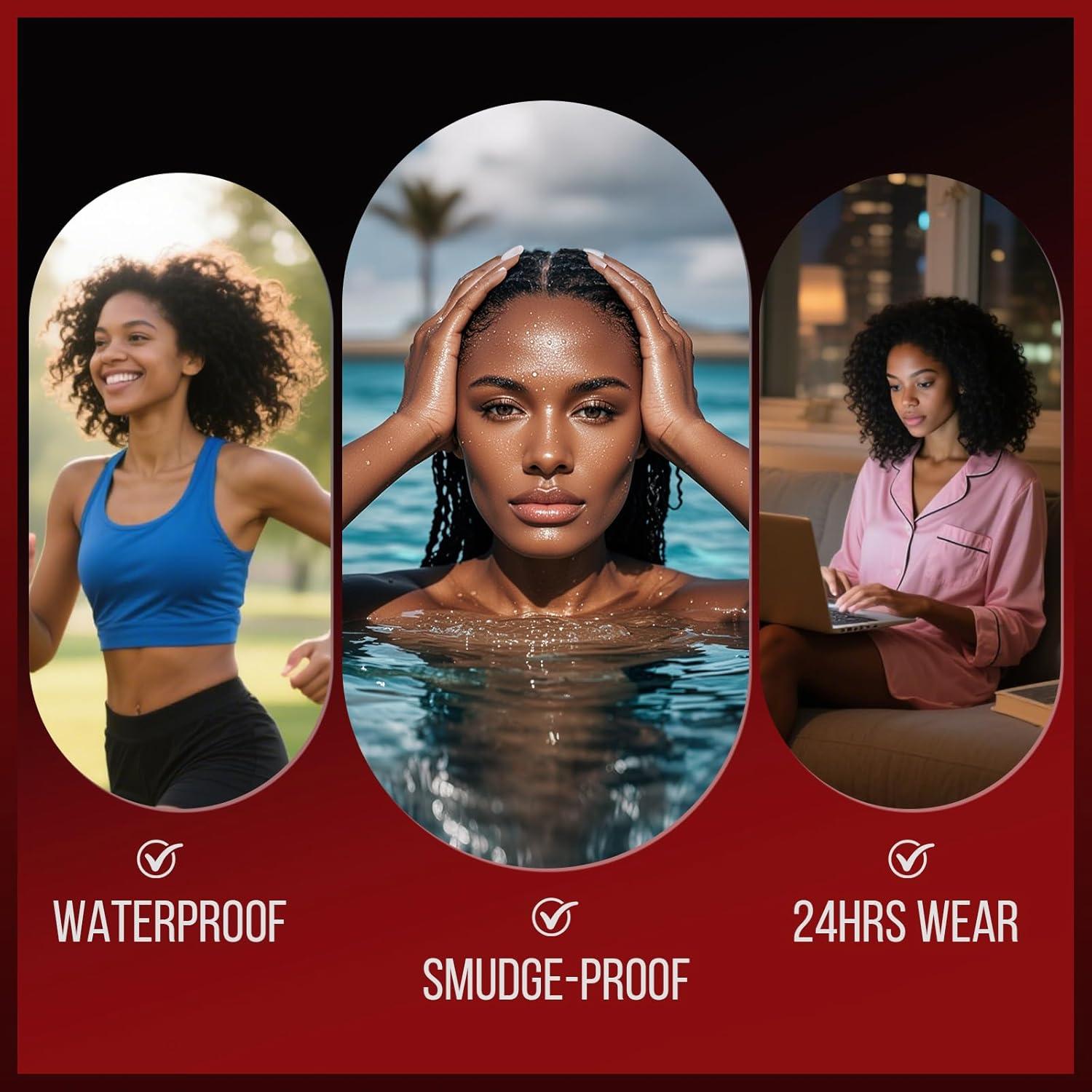 Lápiz de Cejas Vevivia Marrón Oscuro - Doble Cepillo y Curvado