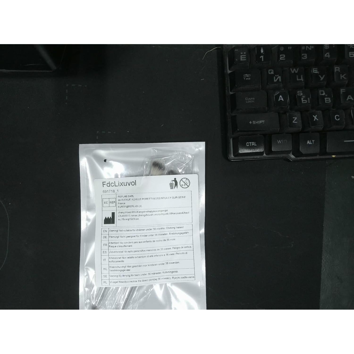 2 Brochas de Sombra de Ojos Doble Cara FdcLixuvol 15.5 cm