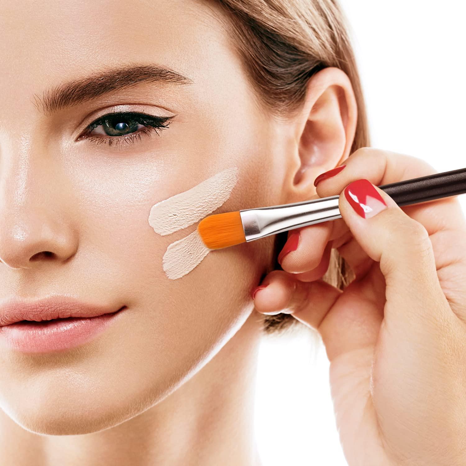 Brocha plana para corrector IPRESTA E32 - Fibra sintética