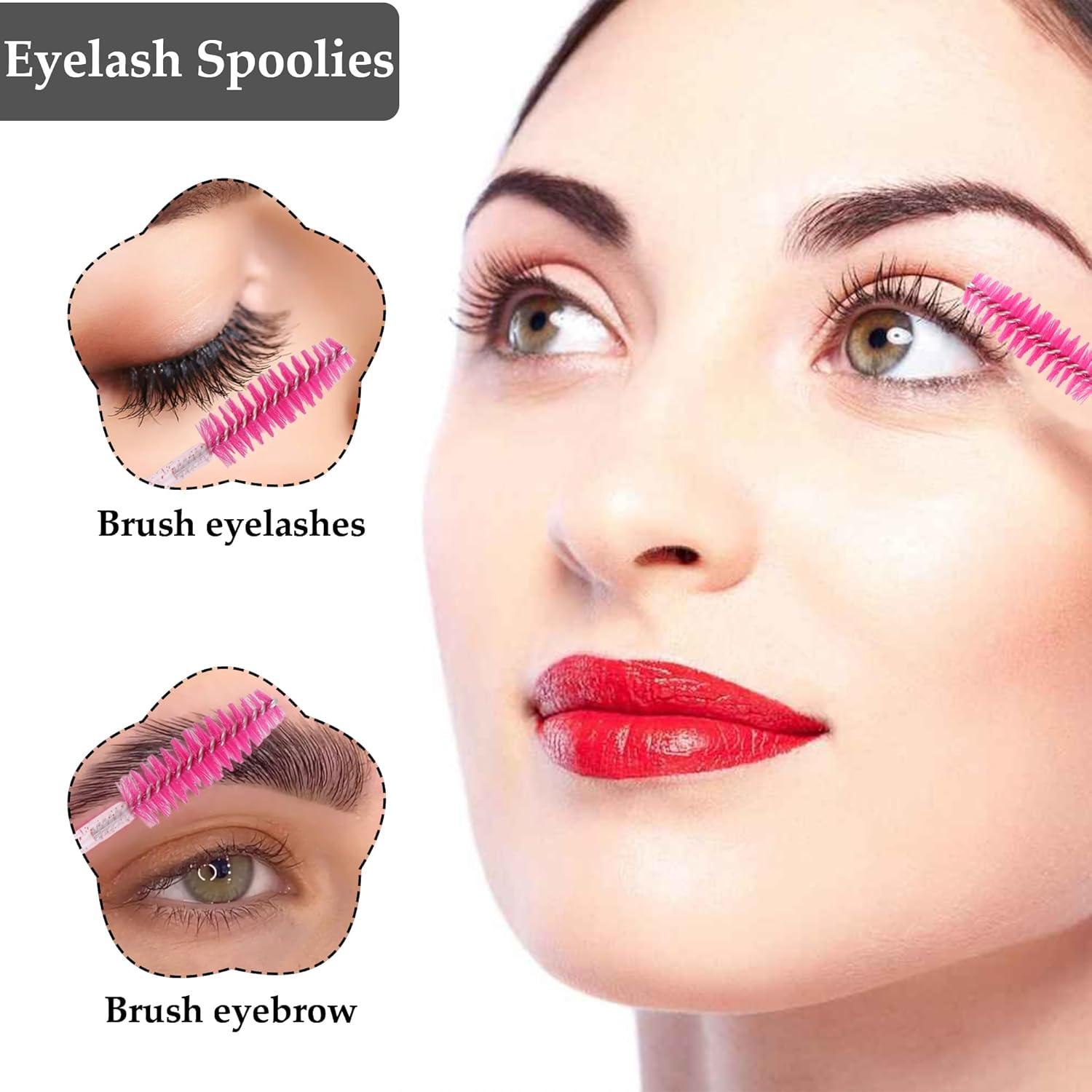 500 Cepillos Desechables para Cejas y Pestañas Exacoo