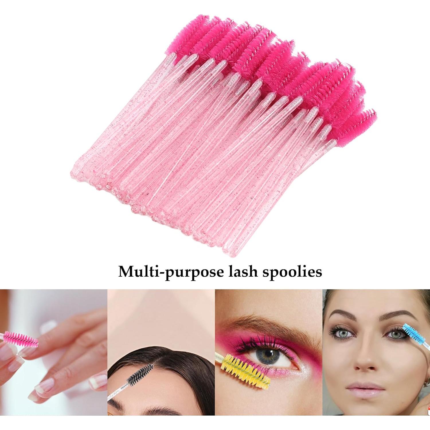 500 Cepillos Desechables para Cejas y Pestañas Exacoo