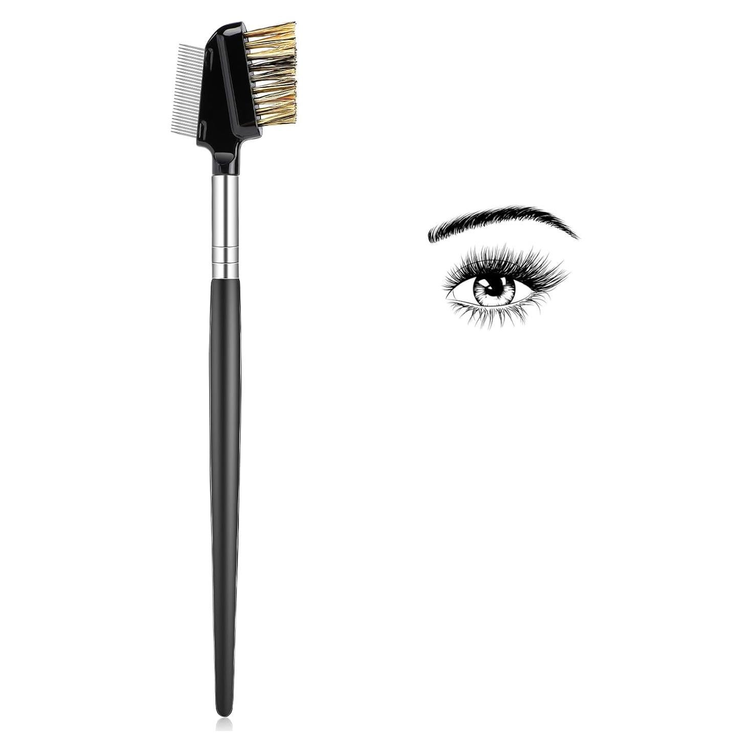 Peine de Pestañas 2 en 1 MOZEAT LENS con Mango de Madera