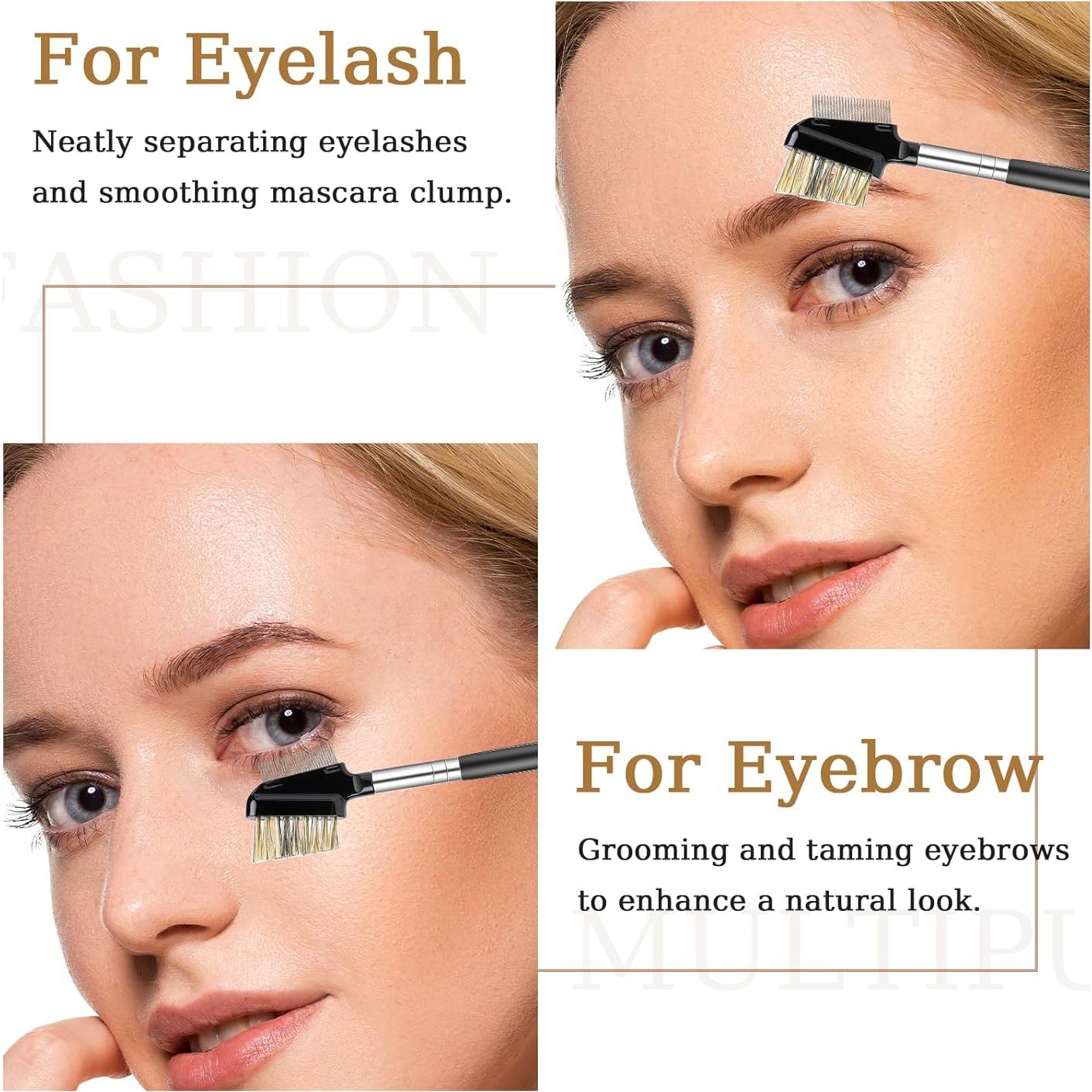 Peine de Pestañas 2 en 1 MOZEAT LENS con Mango de Madera