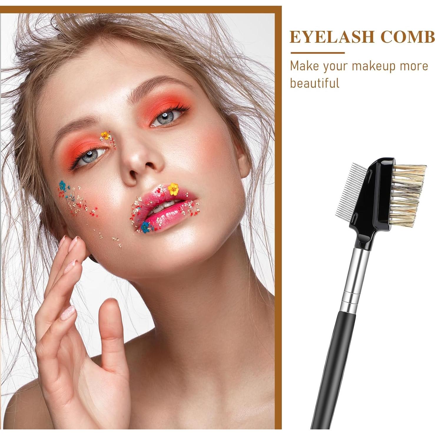 Peine de Pestañas 2 en 1 MOZEAT LENS con Mango de Madera