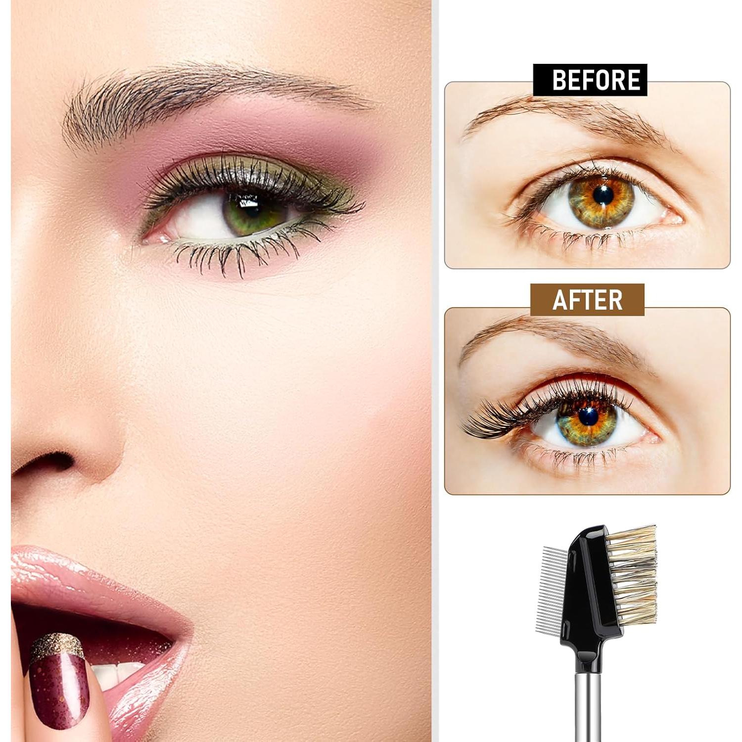 Peine de Pestañas 2 en 1 MOZEAT LENS con Mango de Madera