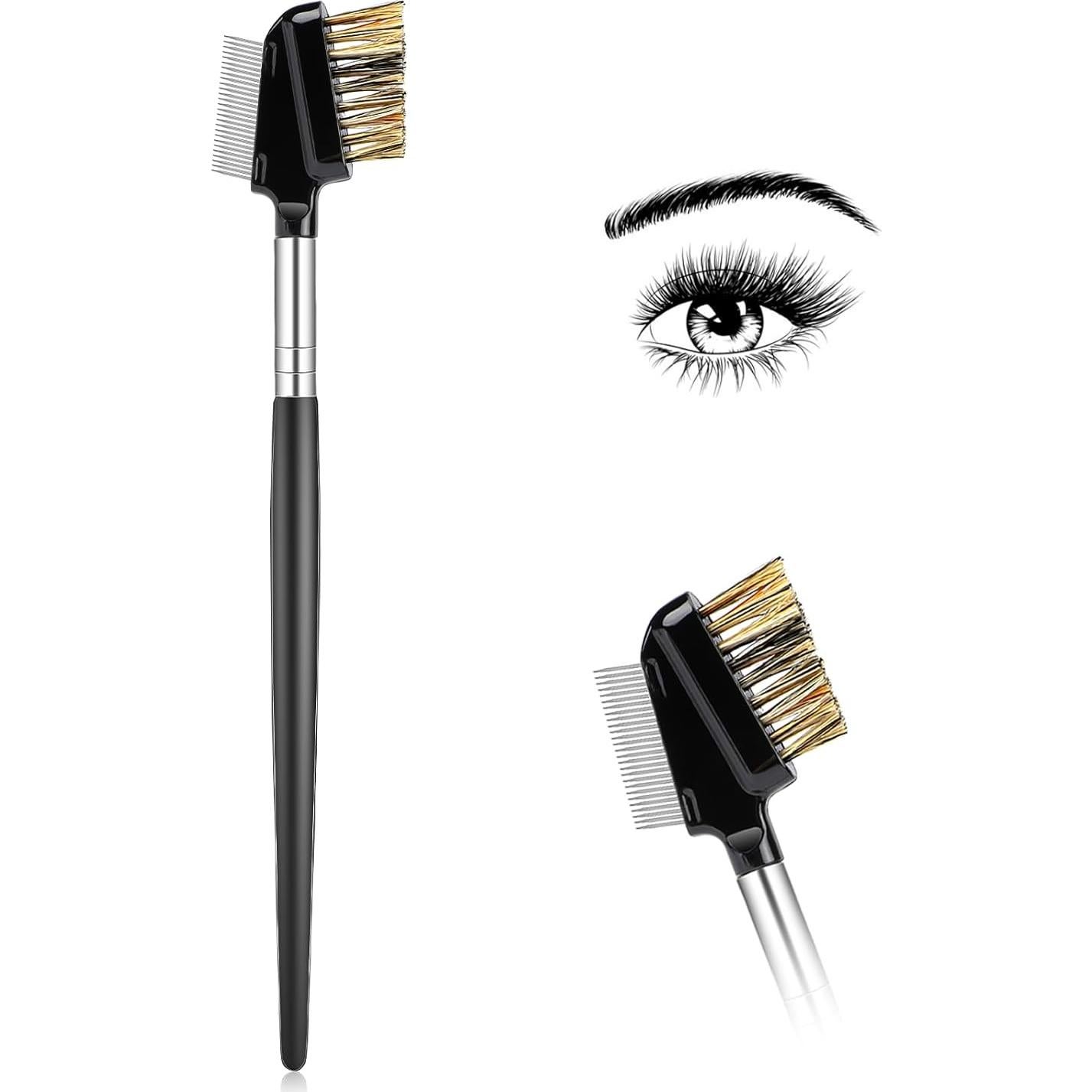 Peine de Pestañas 2 en 1 MOZEAT LENS con Mango de Madera