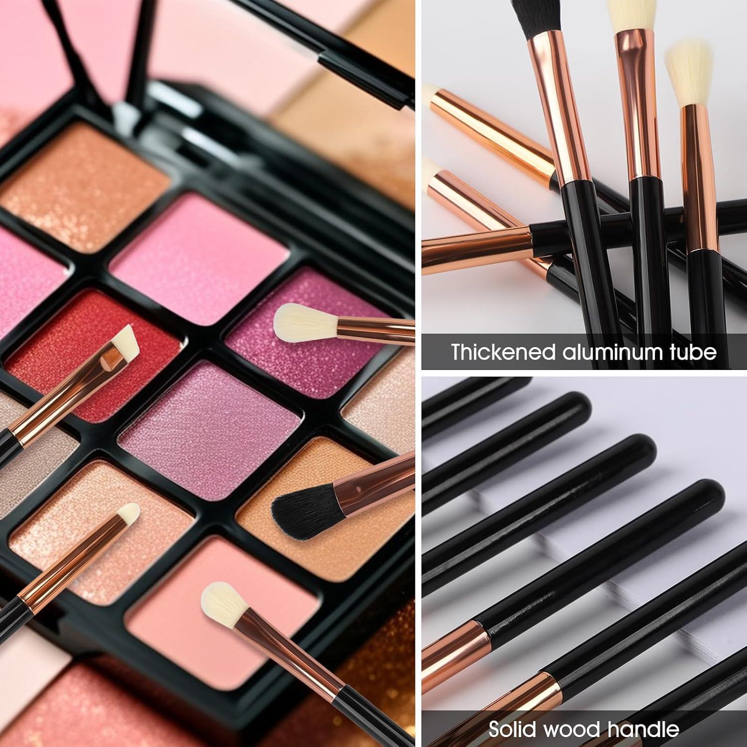 Juego de Brochas de Maquillaje para Ojos Urtlia 6 Piezas Suaves