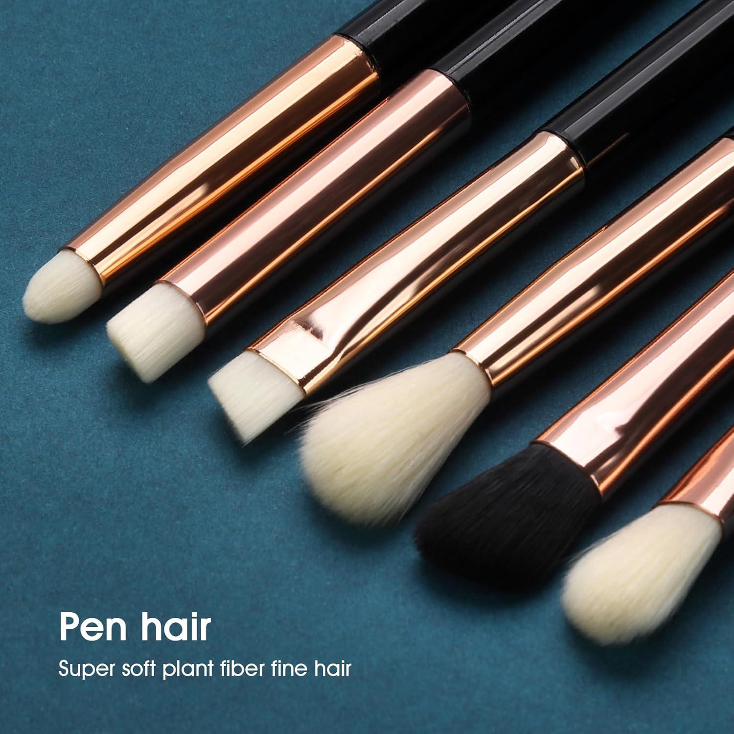 Juego de Brochas de Maquillaje para Ojos Urtlia 6 Piezas Suaves