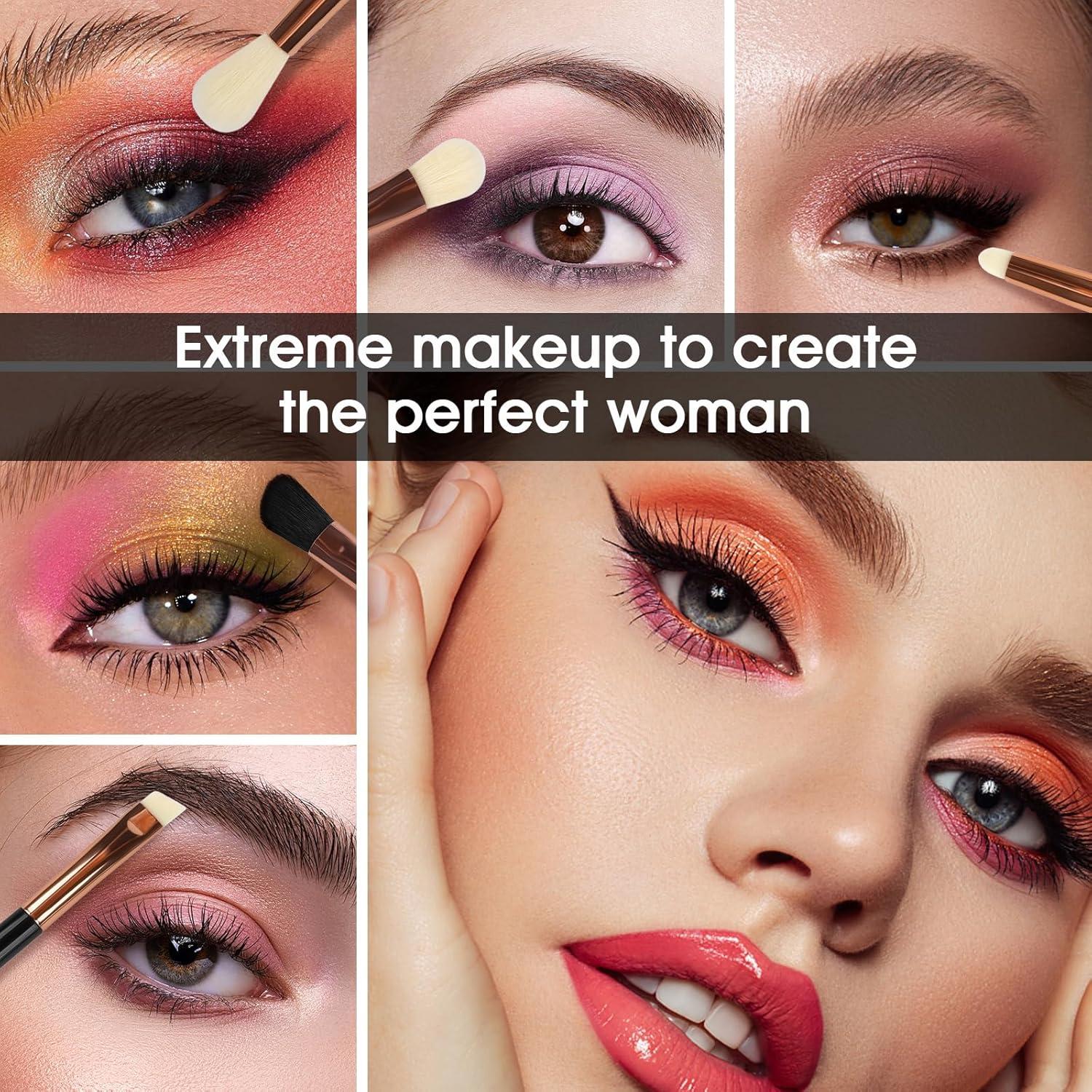 Juego de Brochas de Maquillaje para Ojos Urtlia 6 Piezas Suaves