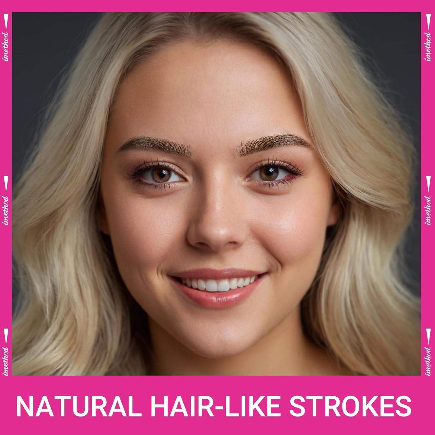 Lápiz de Cejas iMethod 2-en-1 Marrón Oscuro - Microblading