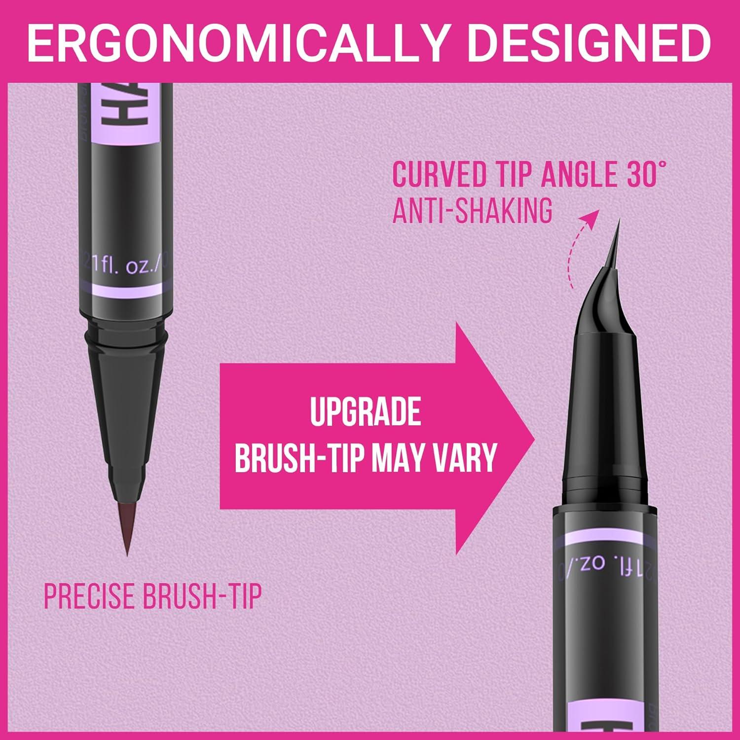 Lápiz de Cejas iMethod 2-en-1 Marrón Oscuro - Microblading