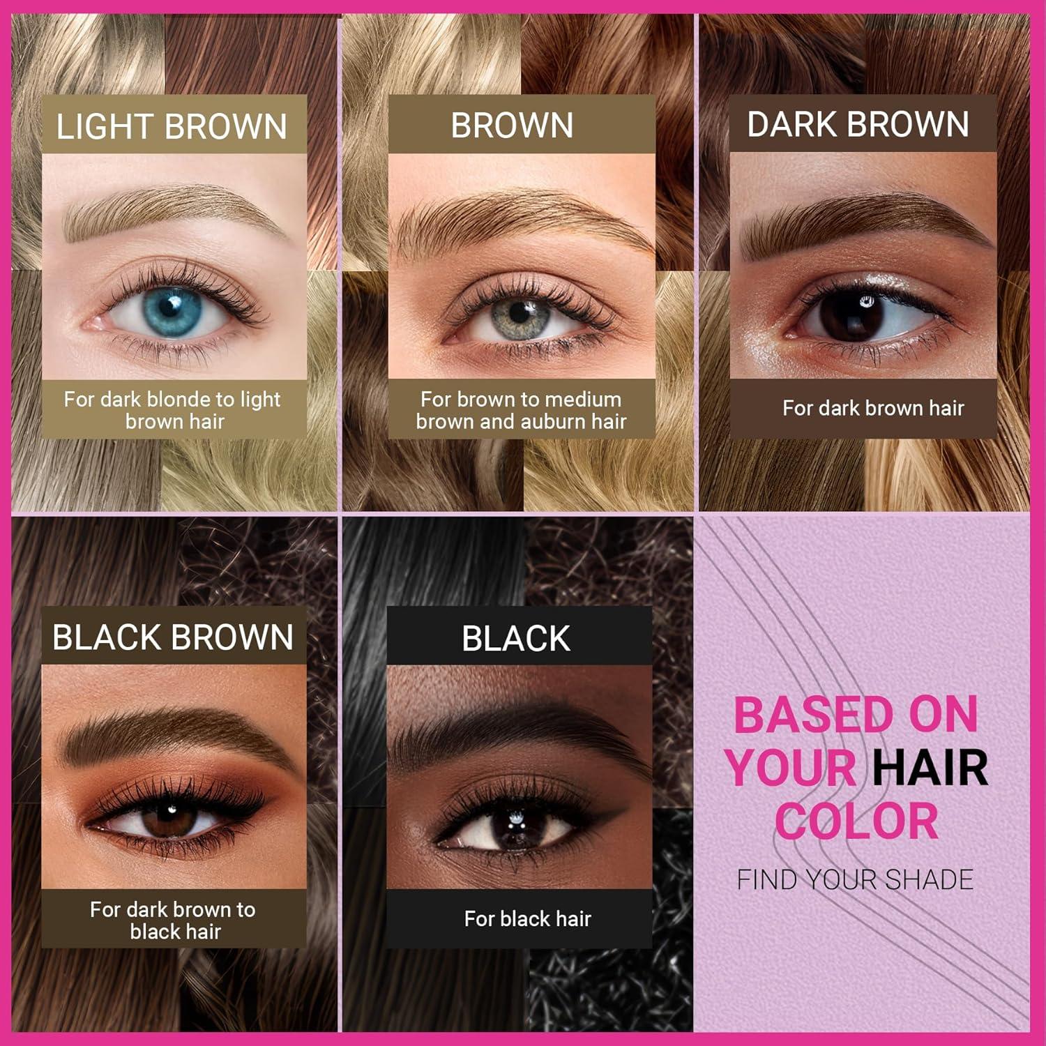 Lápiz de Cejas iMethod 2-en-1 Marrón Oscuro - Microblading