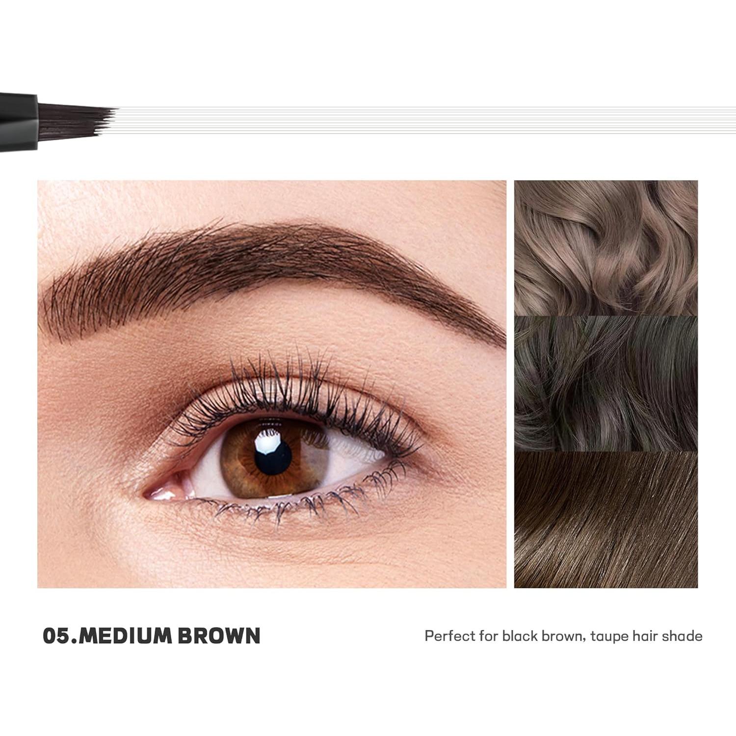 Paquete de 2 Lápices de Microblading Espoce Makeup Marrón Medio