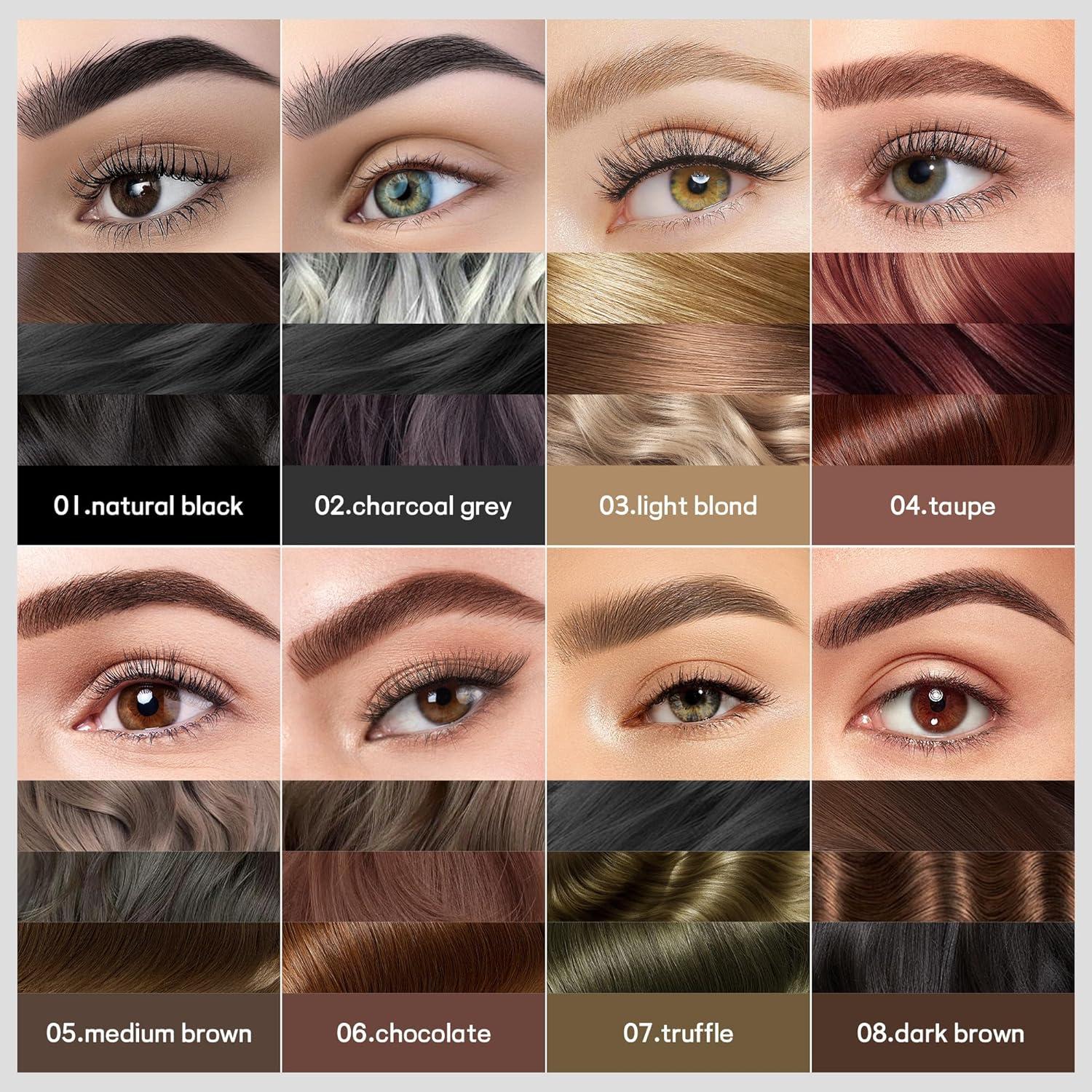 Paquete de 2 Lápices de Microblading Espoce Makeup Marrón Medio