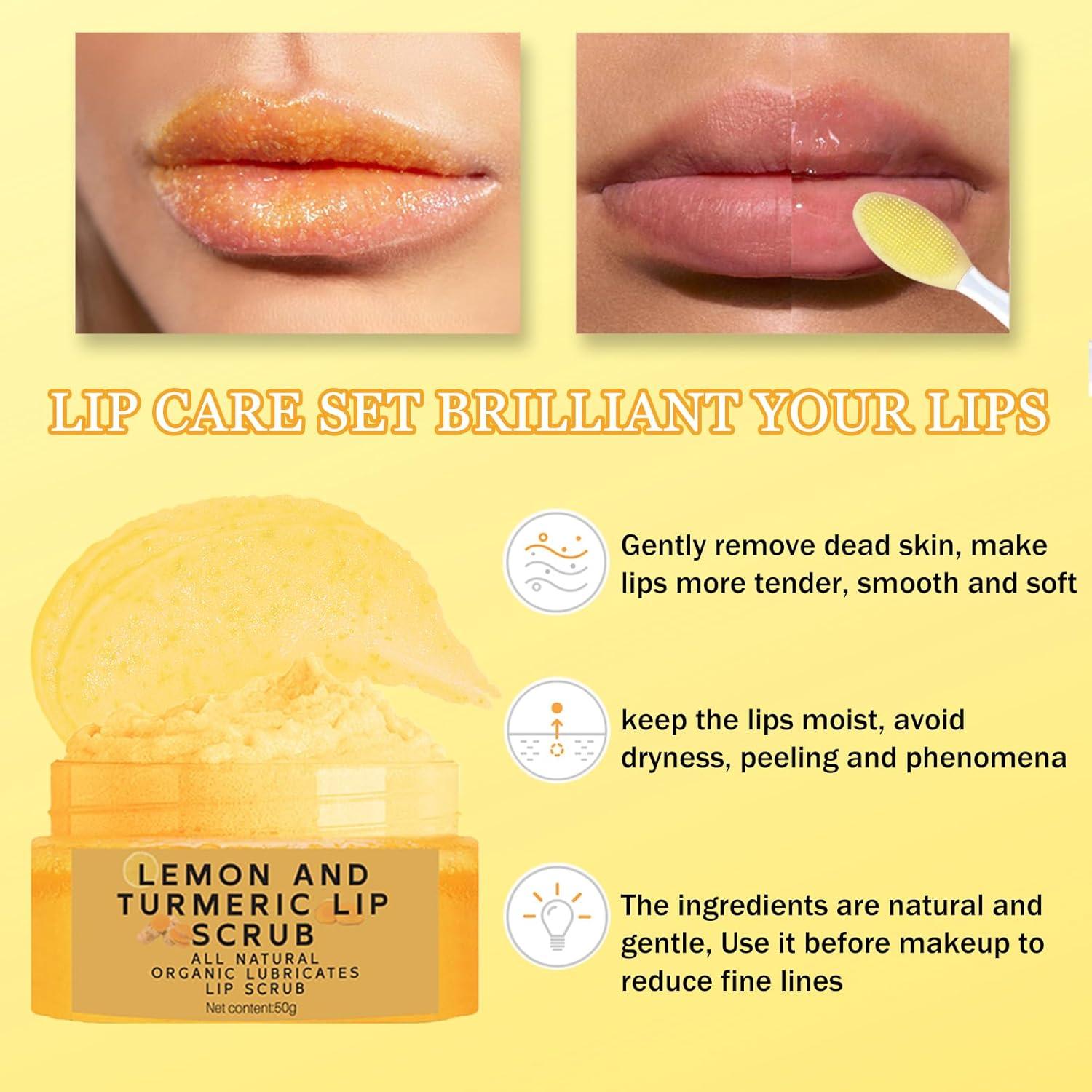 Exfoliante Labial de Limón y Cúrcuma MrCuvaryas 50g x2