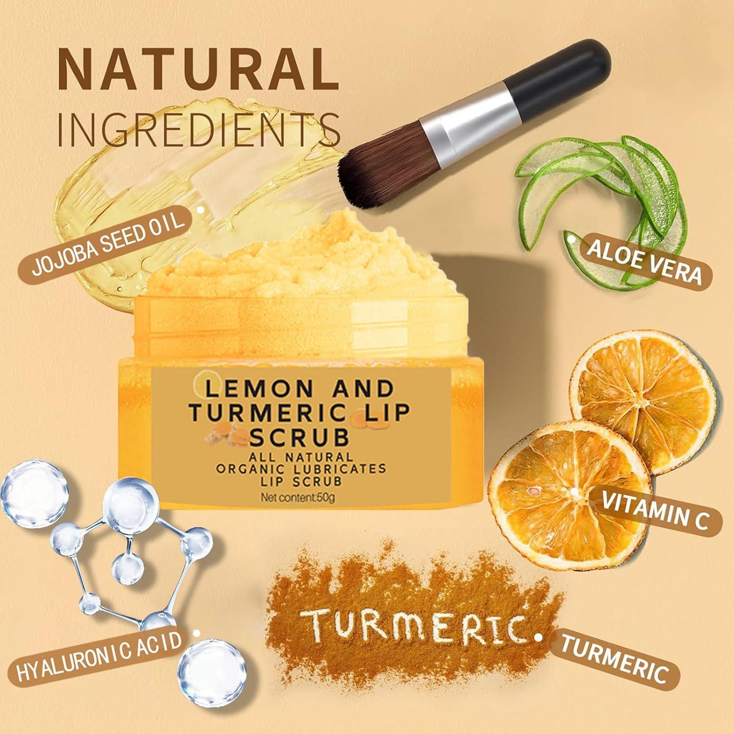 Exfoliante Labial de Limón y Cúrcuma MrCuvaryas 50g x2