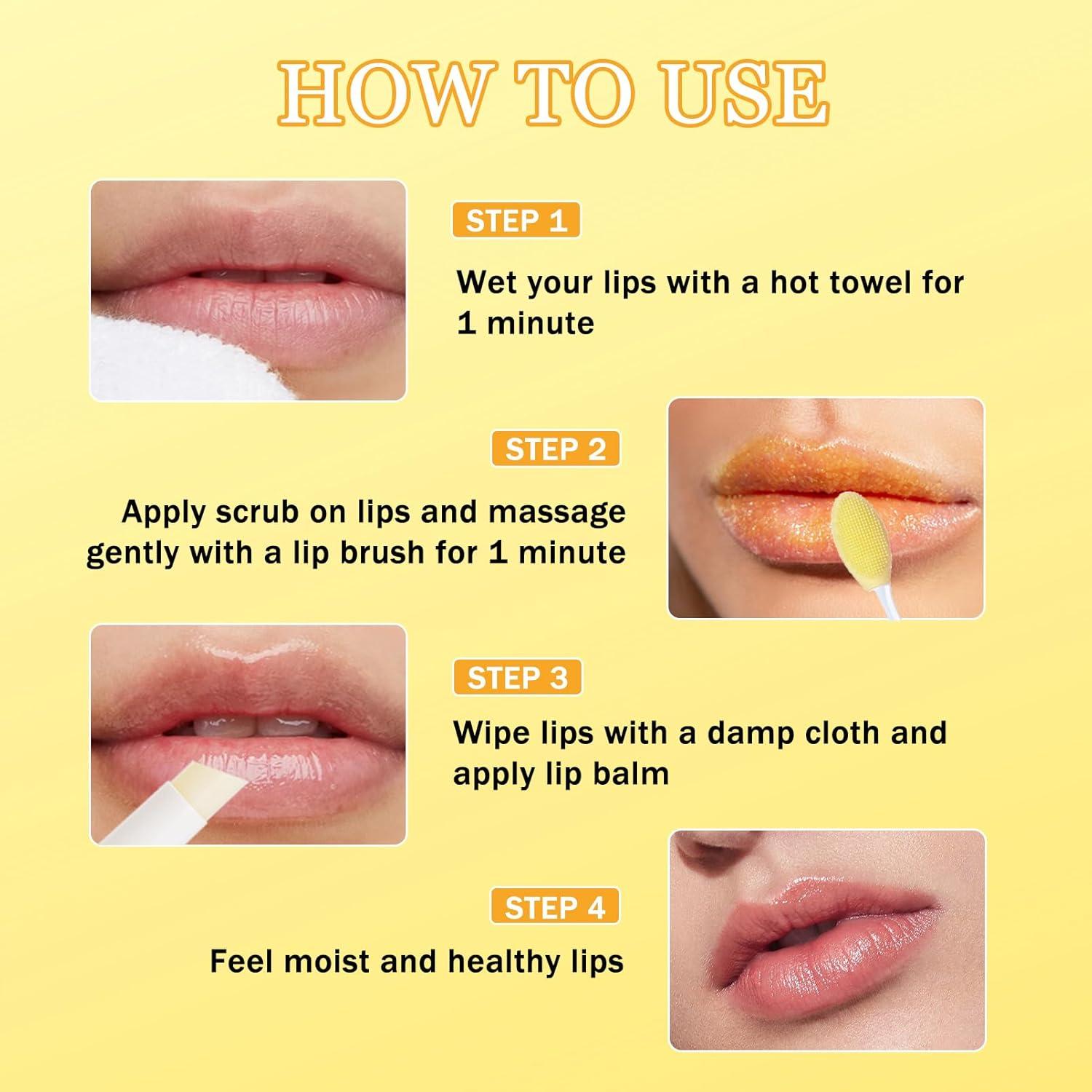 Exfoliante Labial de Limón y Cúrcuma MrCuvaryas 50g x2