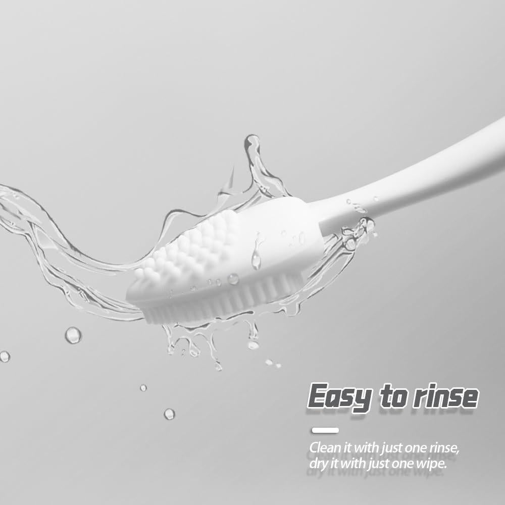 4pcs Silicone Lip Scrub Brush, Double-Sided Lip Exfoliator for Women & Men, Lip Cleaning Tool for Dead Skin Removal, Mini Portable Lip Scrubber for Smoother Lips, Pink, Green, Red & White