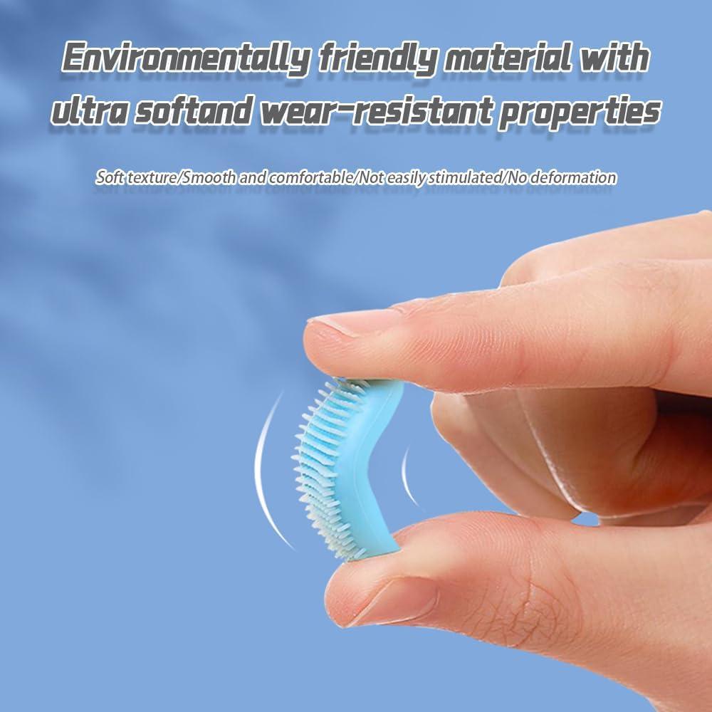 4pcs Silicone Lip Scrub Brush, Double-Sided Lip Exfoliator for Women & Men, Lip Cleaning Tool for Dead Skin Removal, Mini Portable Lip Scrubber for Smoother Lips, Pink, Green, Red & White