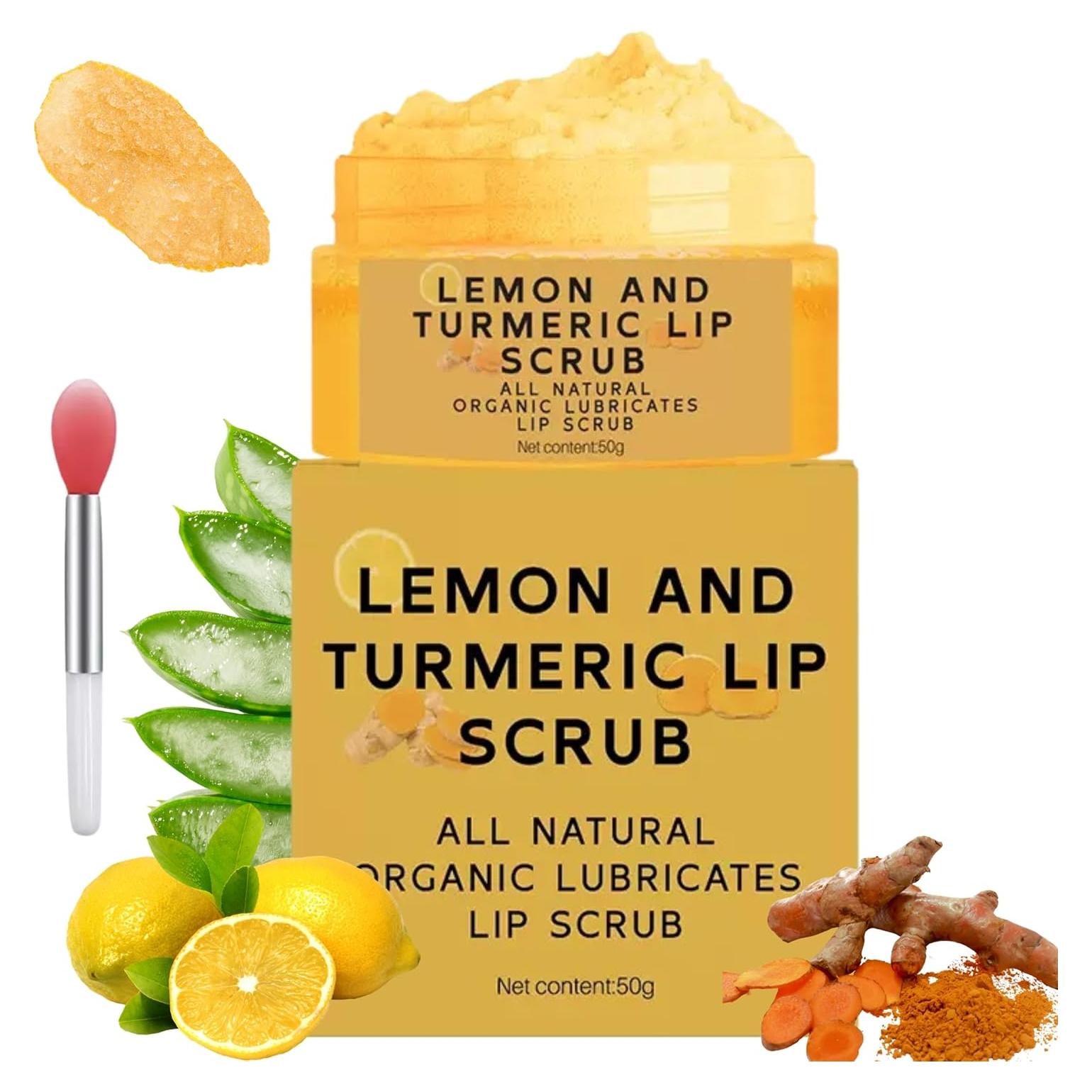 Exfoliante Labial Natural ZBMCYHCXH con Cúrcuma y Limón 68g