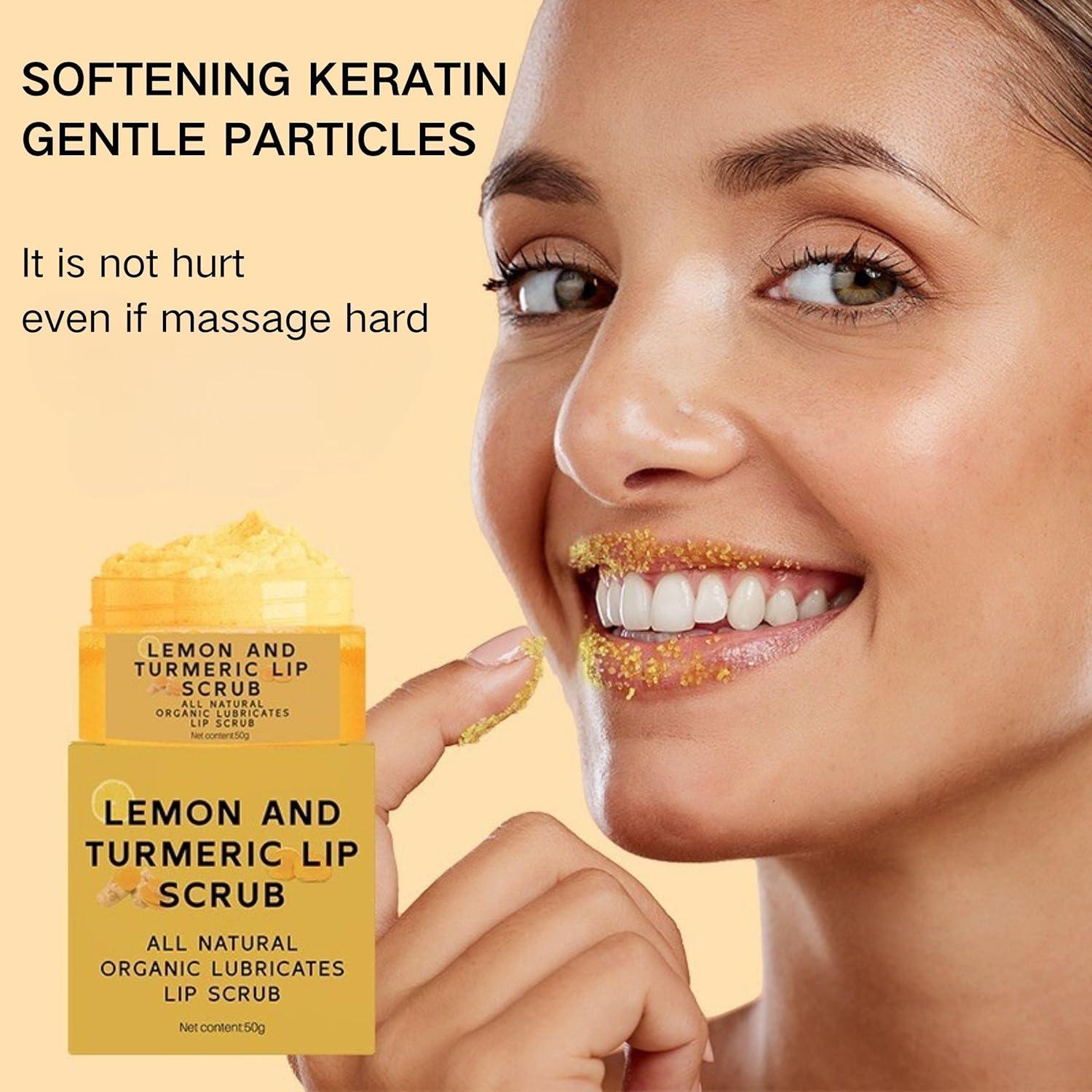 Exfoliante Labial Natural ZBMCYHCXH con Cúrcuma y Limón 68g