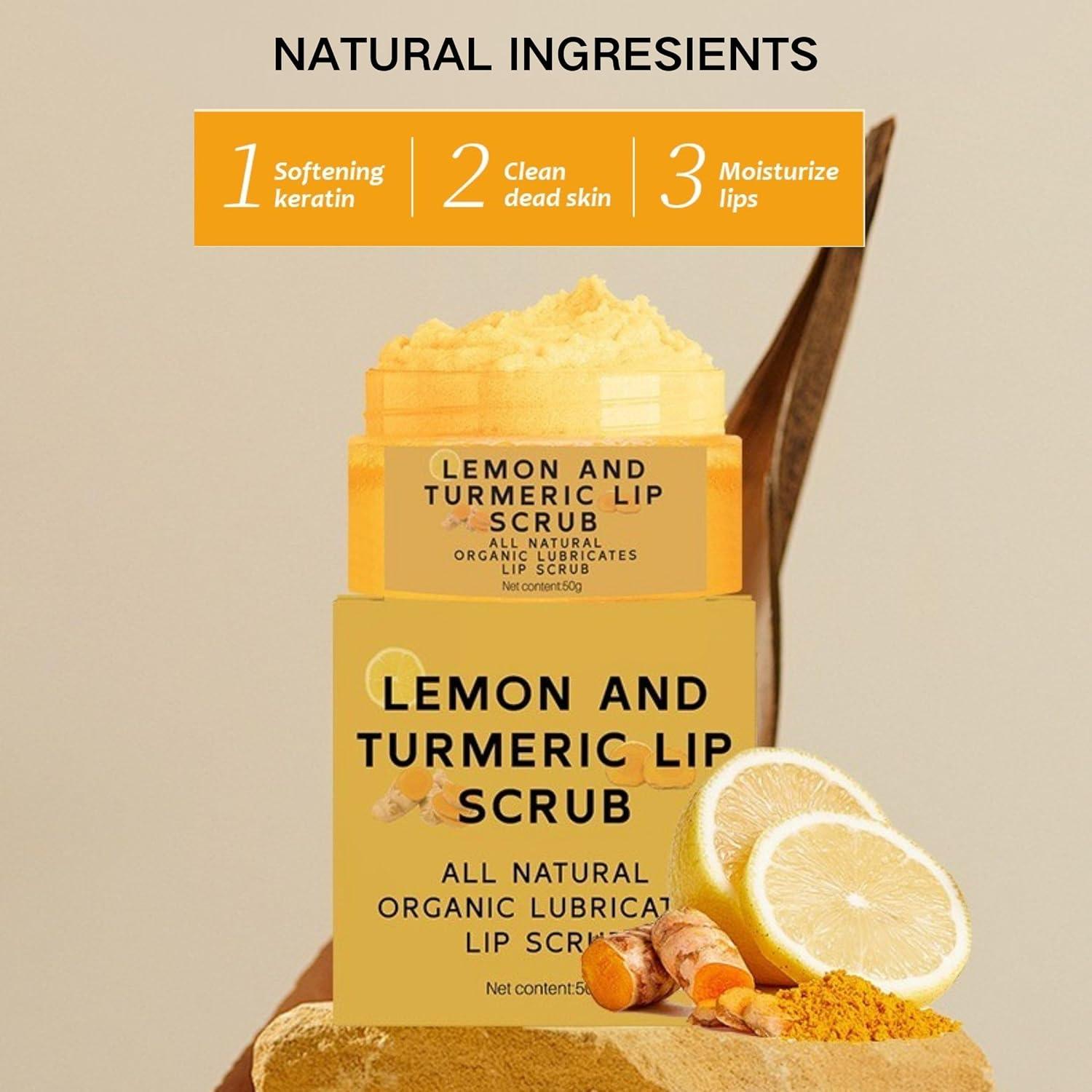 Exfoliante Labial Natural ZBMCYHCXH con Cúrcuma y Limón 68g