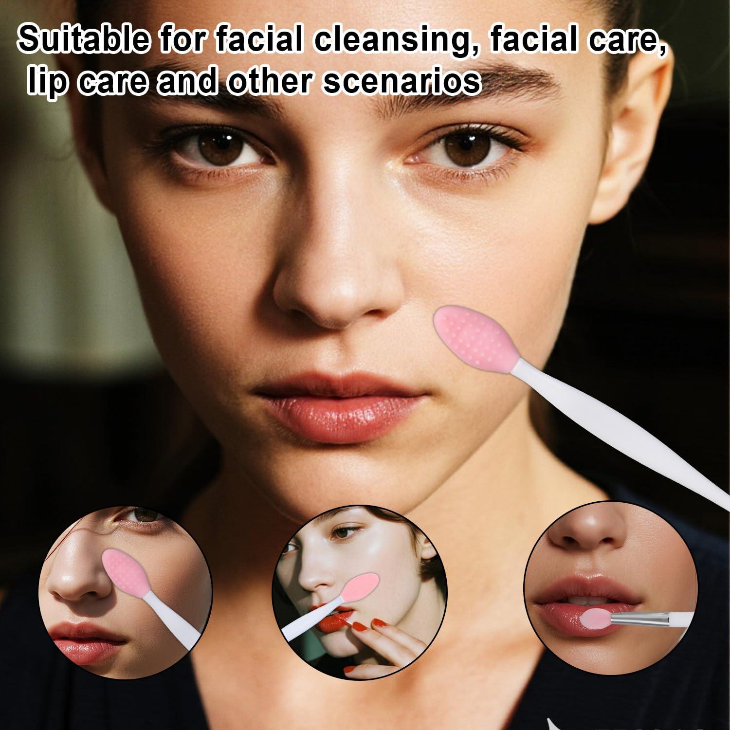 5 Cepillos Exfoliantes de Labios Silicona BOXOB 17x1.9cm