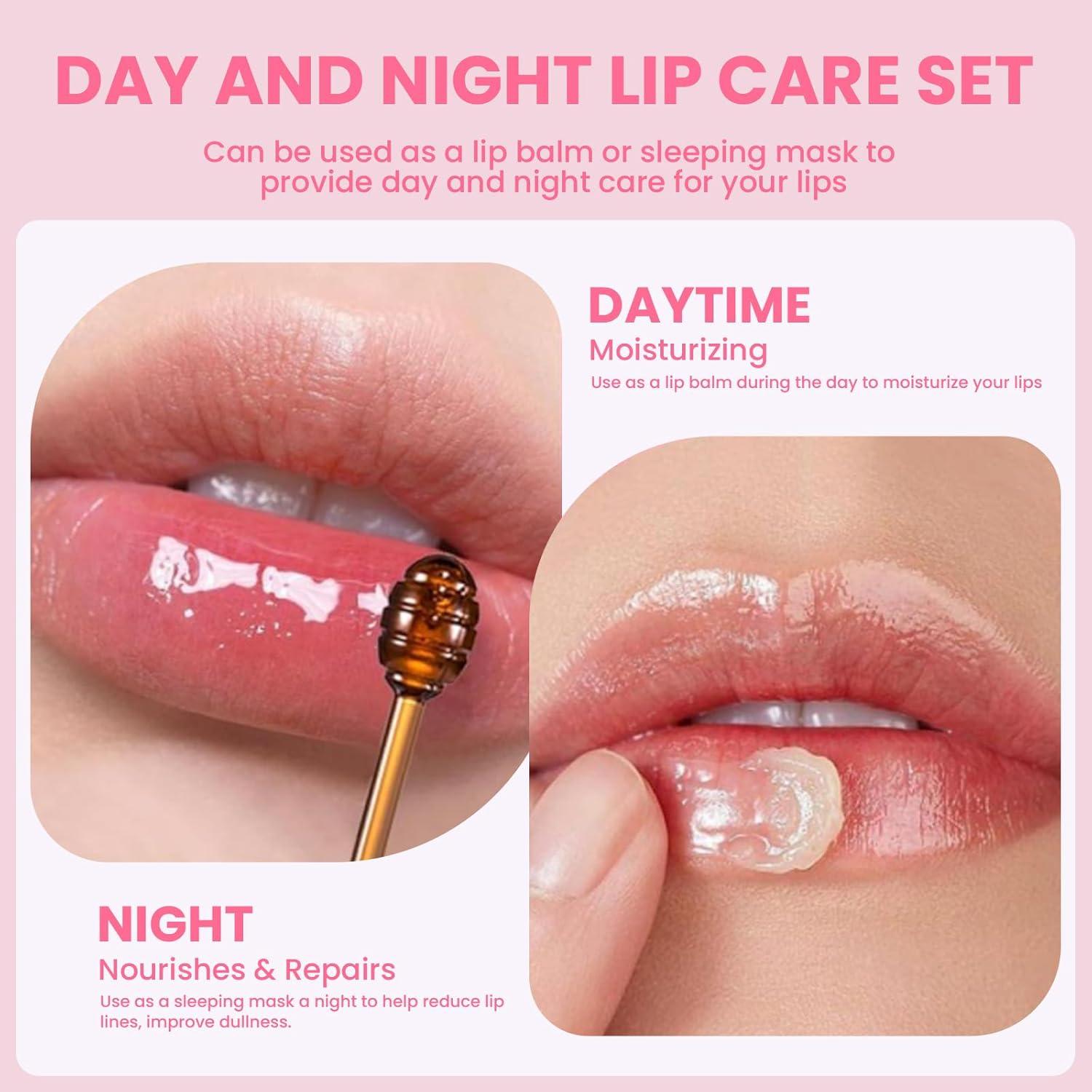 Juego de 4 Piezas Exfoliante y Mascarilla Labial JUYANGYAN