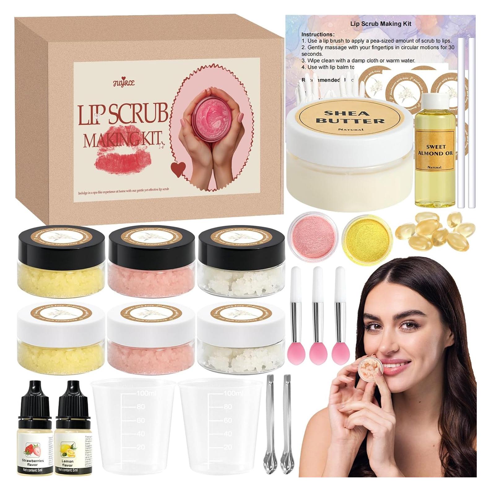 Kit DIY Exfoliante Labial JUYRLE - 35 Piezas Natural