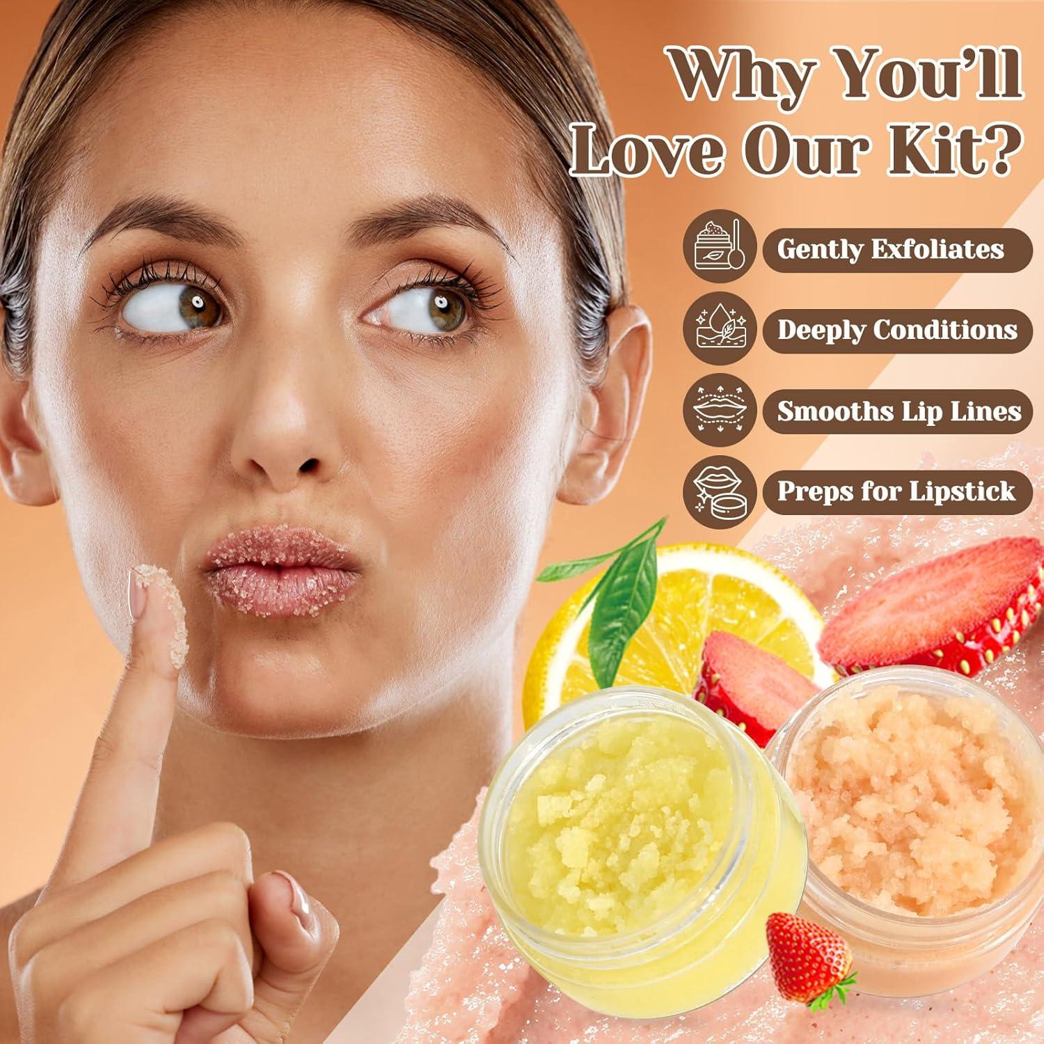 Kit DIY Exfoliante Labial JUYRLE - 35 Piezas Natural