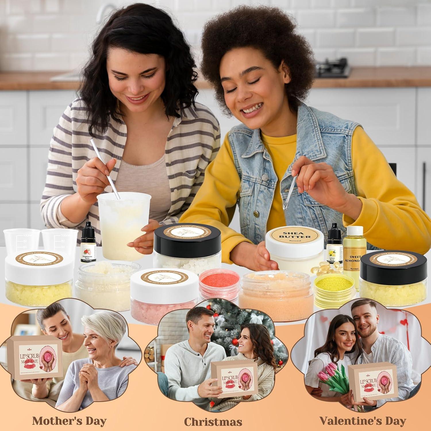 Kit DIY Exfoliante Labial JUYRLE - 35 Piezas Natural