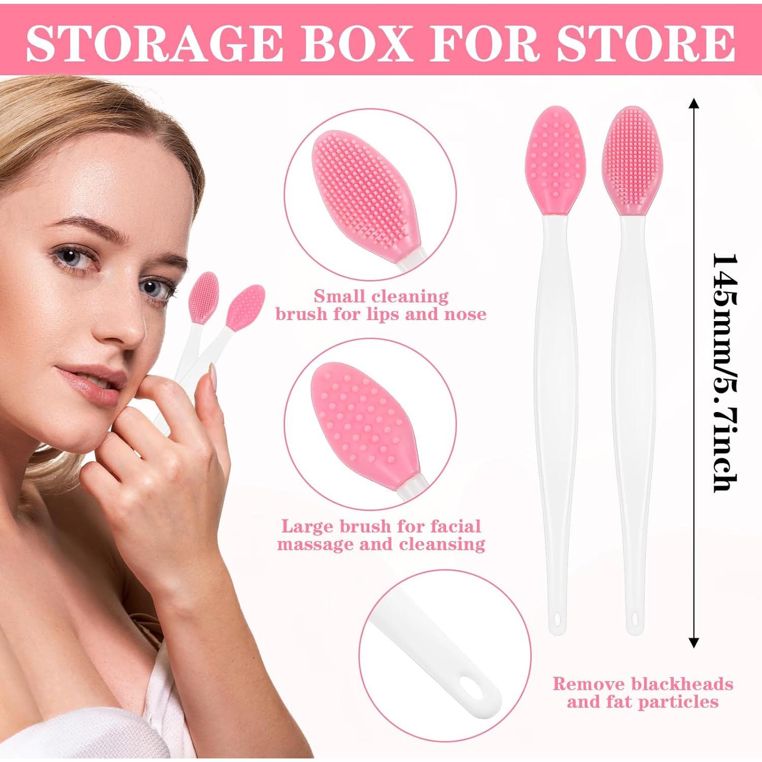 Cepillo Exfoliante de Silicona para Labios Bruislard - 10 Piezas