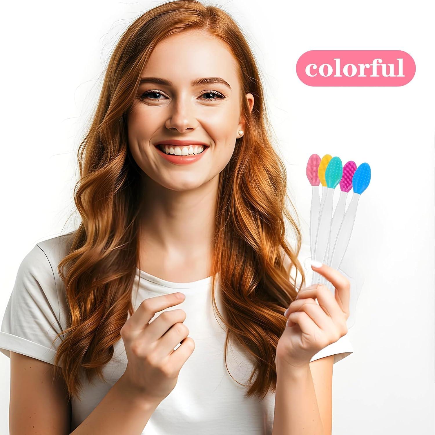 Cepillo Exfoliante de Silicona para Labios Bruislard - 10 Piezas