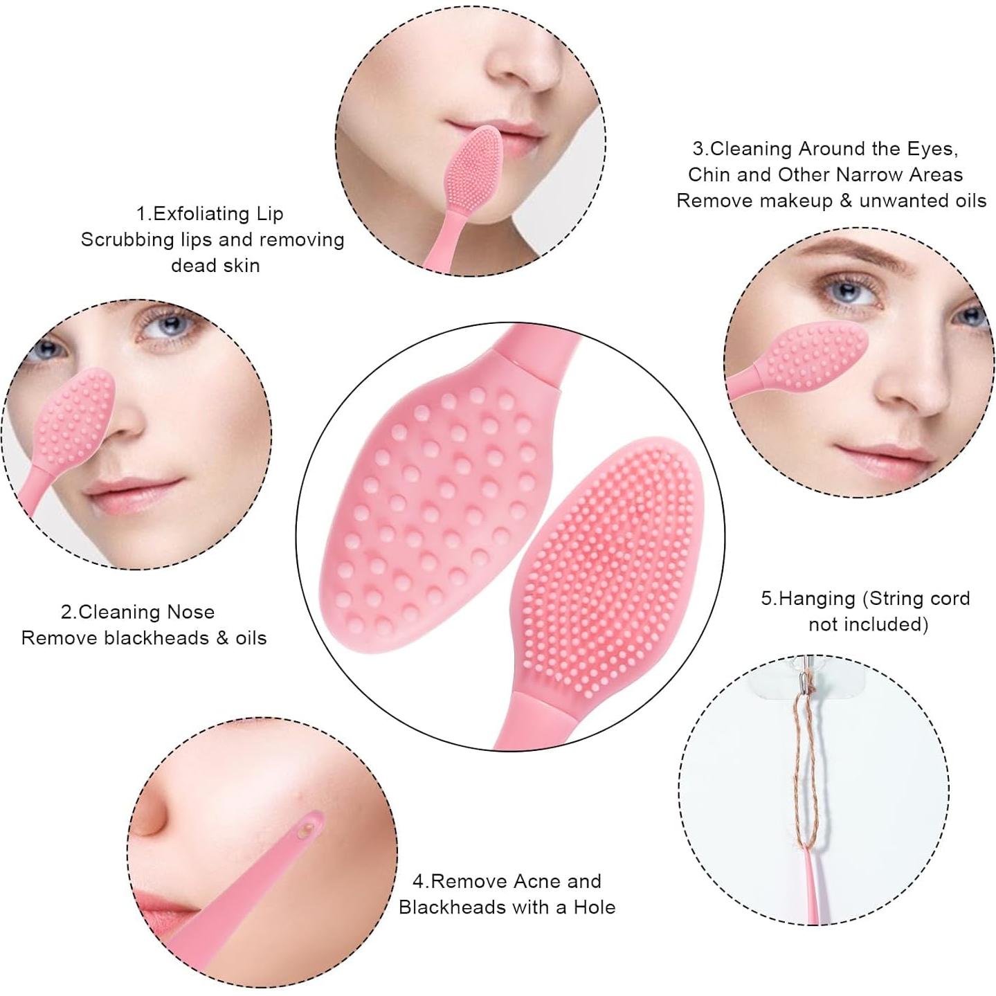 Cepillos Exfoliantes de Labios Beomeen - Paquete de 20 Rosa