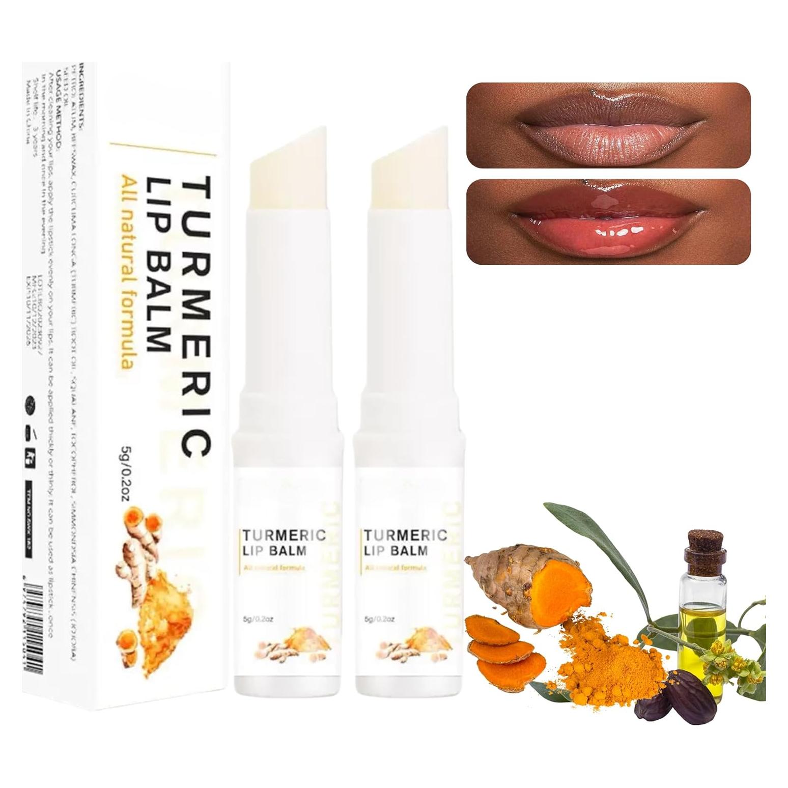 Exfoliante Labial de Cúrcuma ZBMCYHCXH - 2 Piezas Hidratante