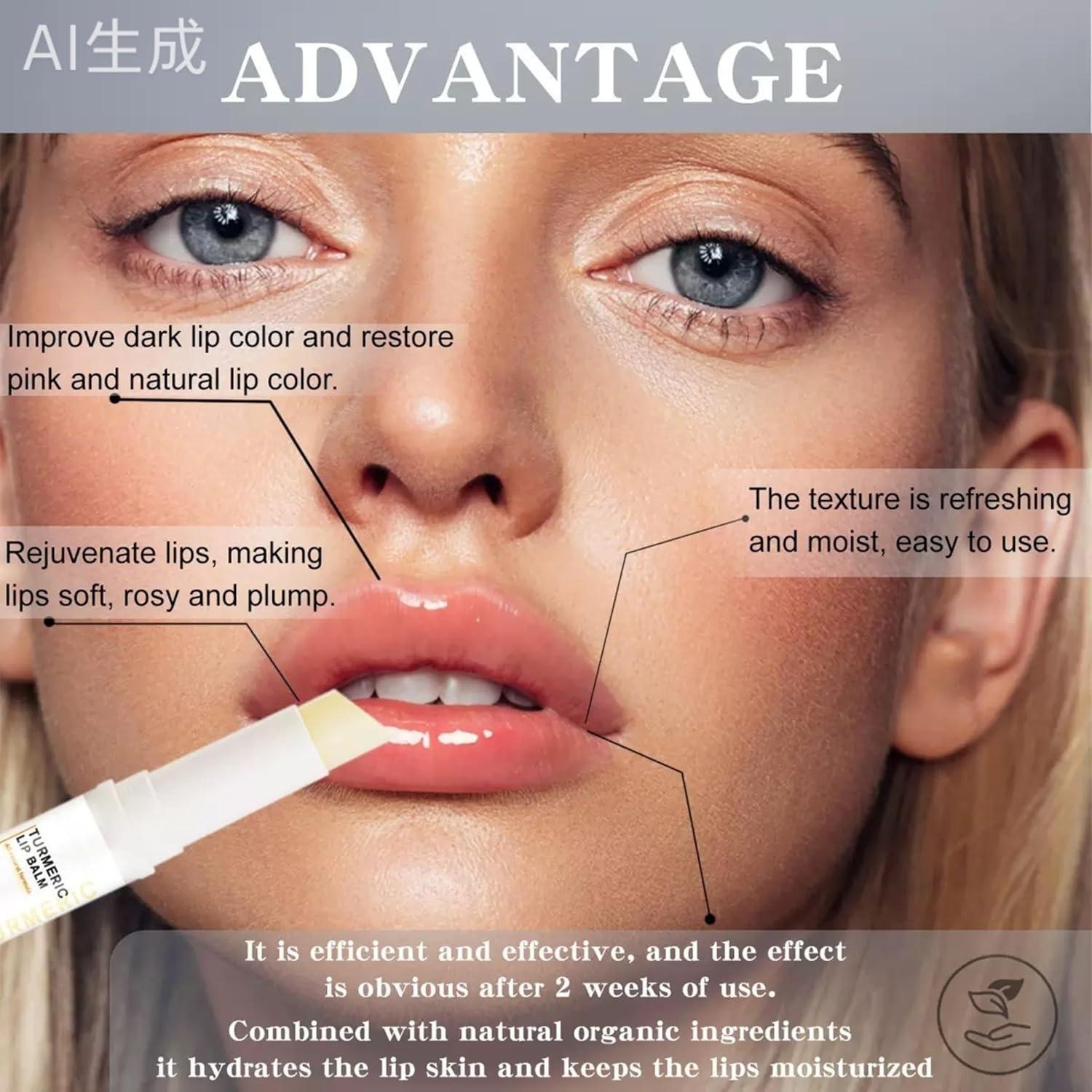 Exfoliante Labial de Cúrcuma ZBMCYHCXH - 2 Piezas Hidratante