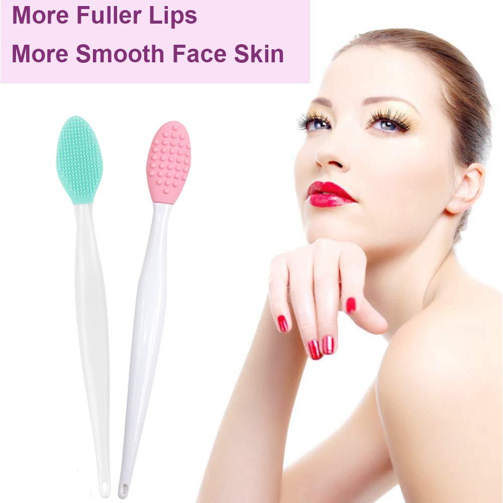 Juego de Brochas de Silicona para Labios Finrray - 2 Piezas