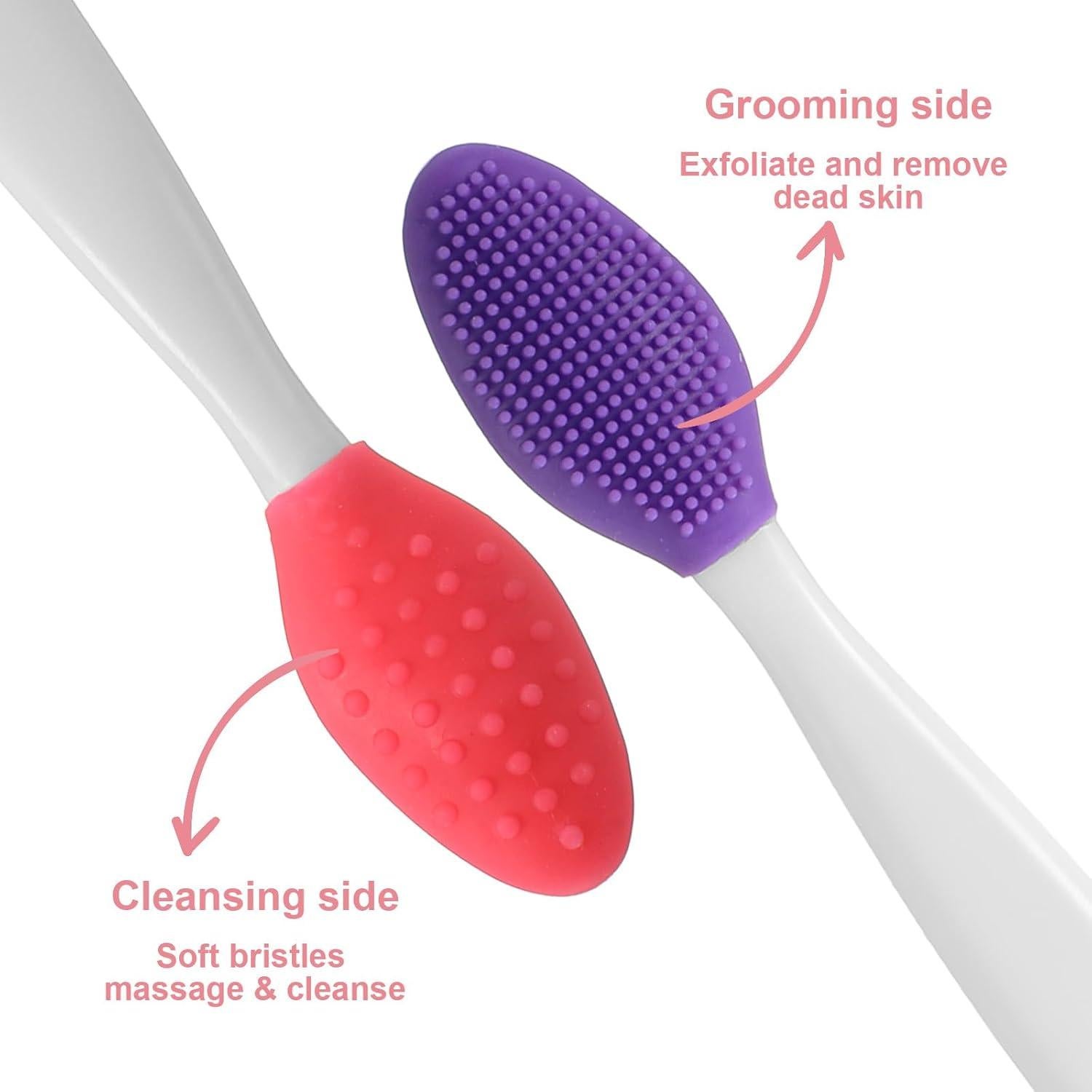 10 Cepillos Exfoliantes de Labios Silicona XLIUAX 3-en-1