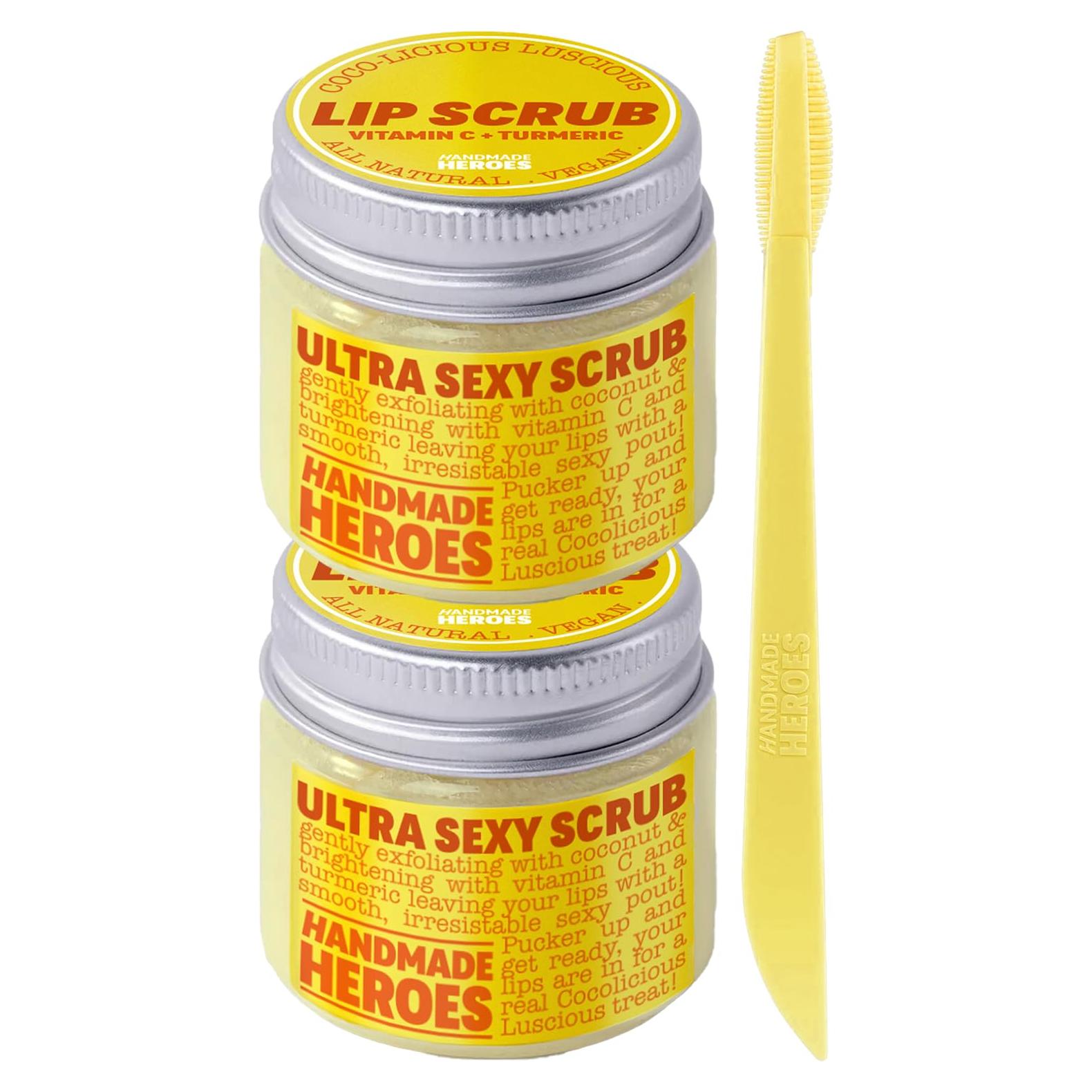 Set Exfoliante Labial Vegano Handmade Heroes - Cúrcuma y Vitamina C