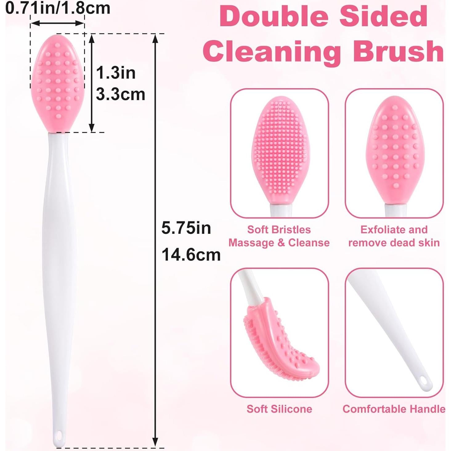 3 Pcs Cepillo Exfoliador de Labios Silicona SmallCat