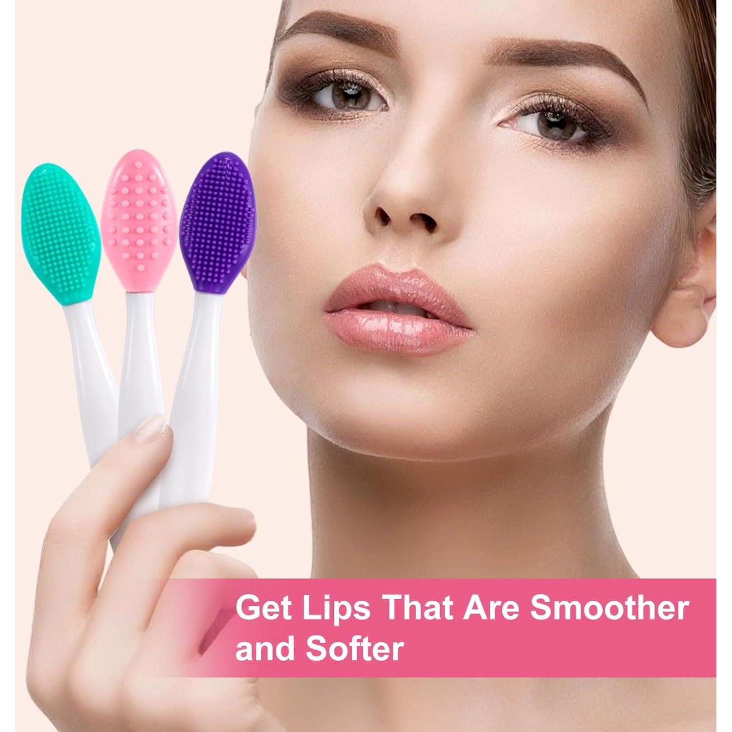 3 Pcs Cepillo Exfoliador de Labios Silicona SmallCat