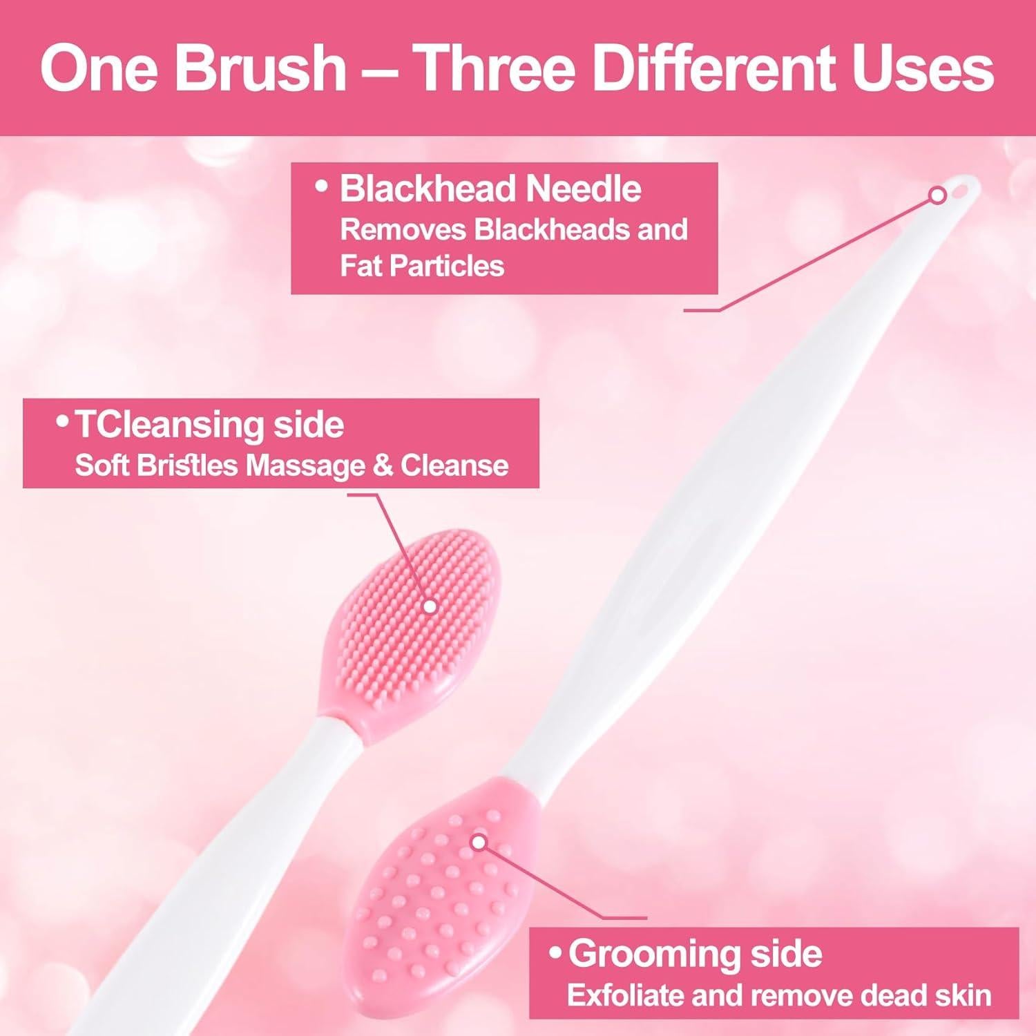 3 Pcs Cepillo Exfoliador de Labios Silicona SmallCat