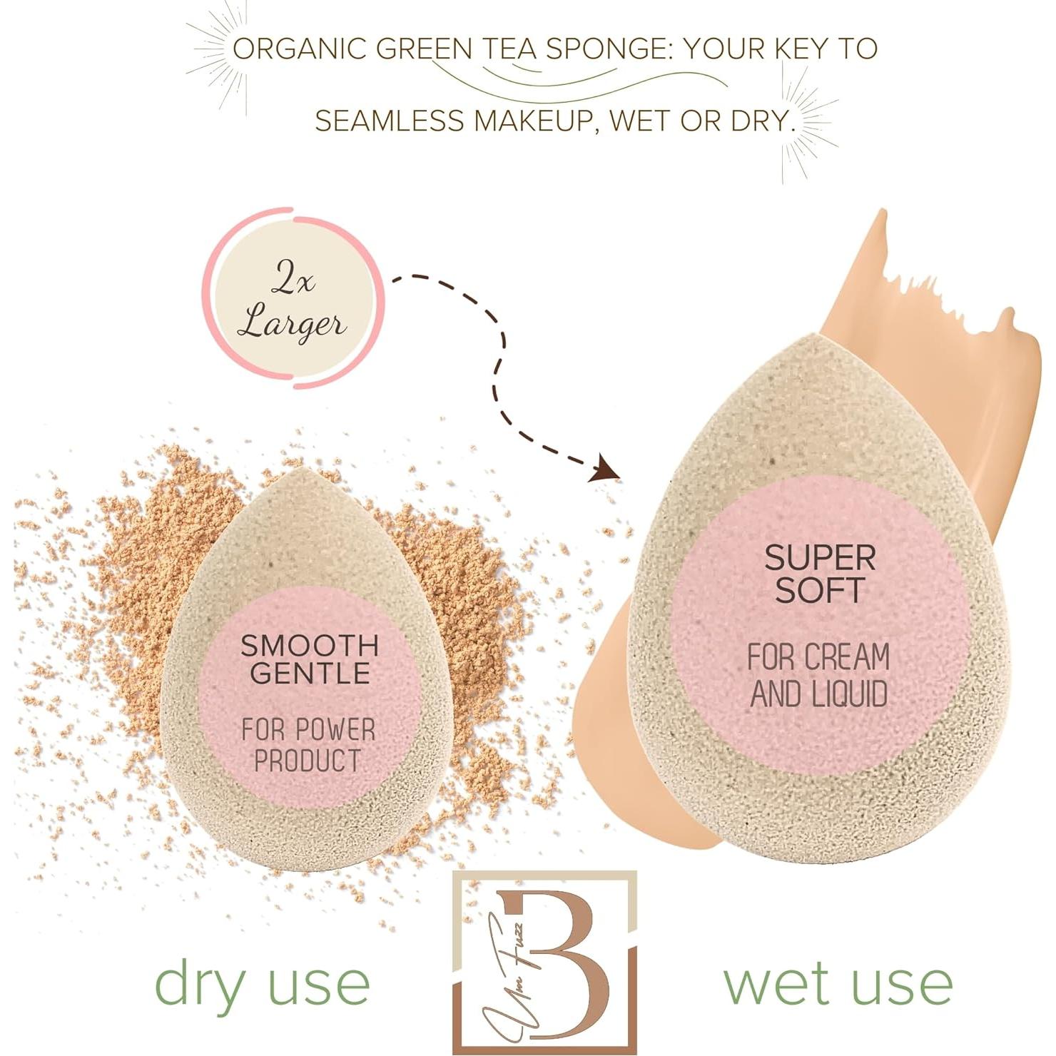 Esponja de Belleza Ecológica Bumfuzzle - 3 Unidades Beige