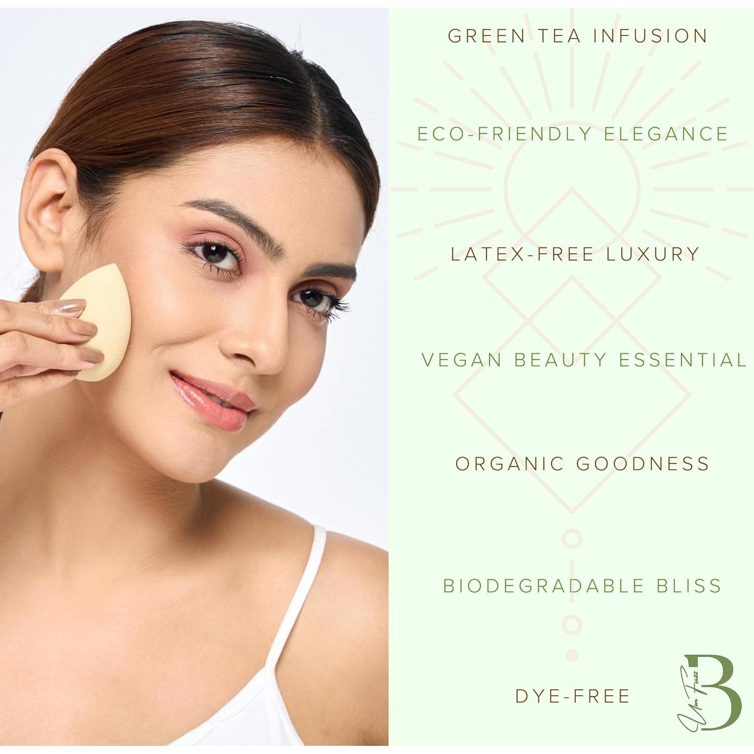 Esponja de Belleza Ecológica Bumfuzzle - 3 Unidades Beige