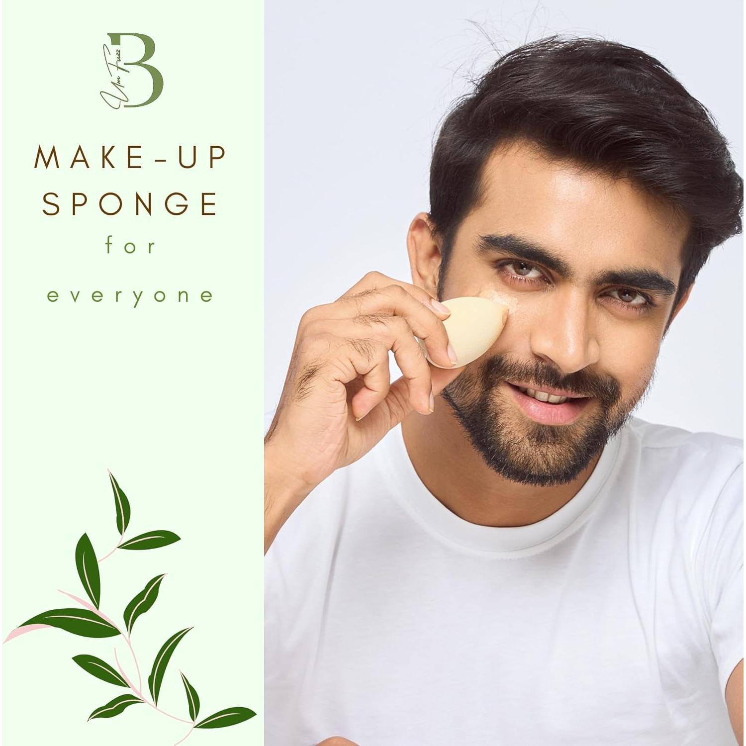 Esponja de Belleza Ecológica Bumfuzzle - 3 Unidades Beige