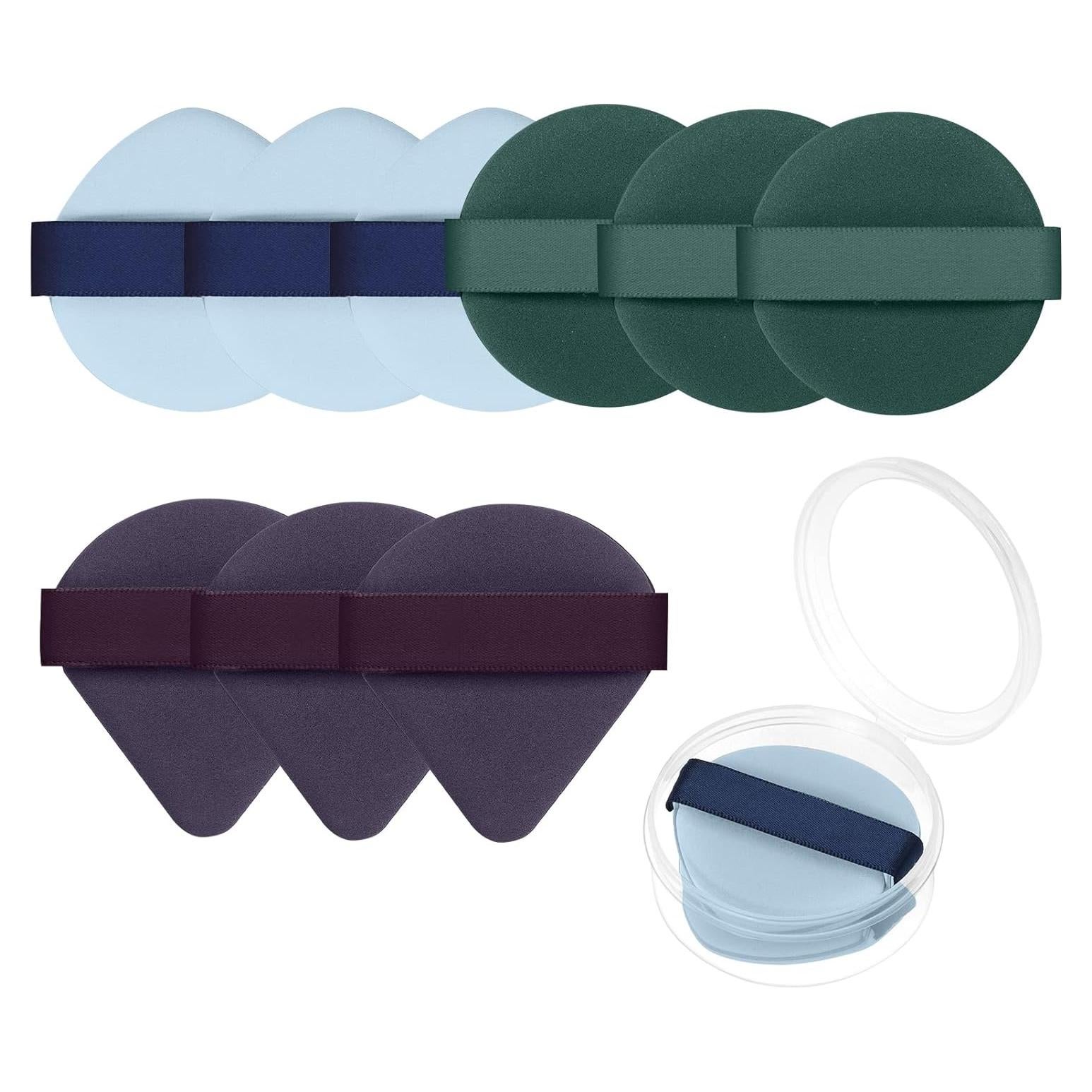 Set de 9 Esponjas de Maquillaje Ainiv Reutilizables con Caja