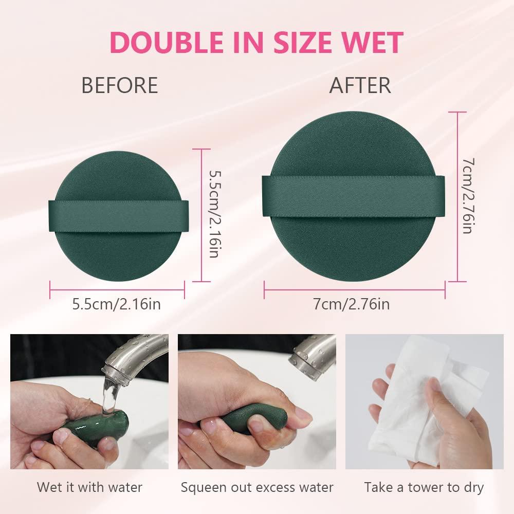 Set de 9 Esponjas de Maquillaje Ainiv Reutilizables con Caja